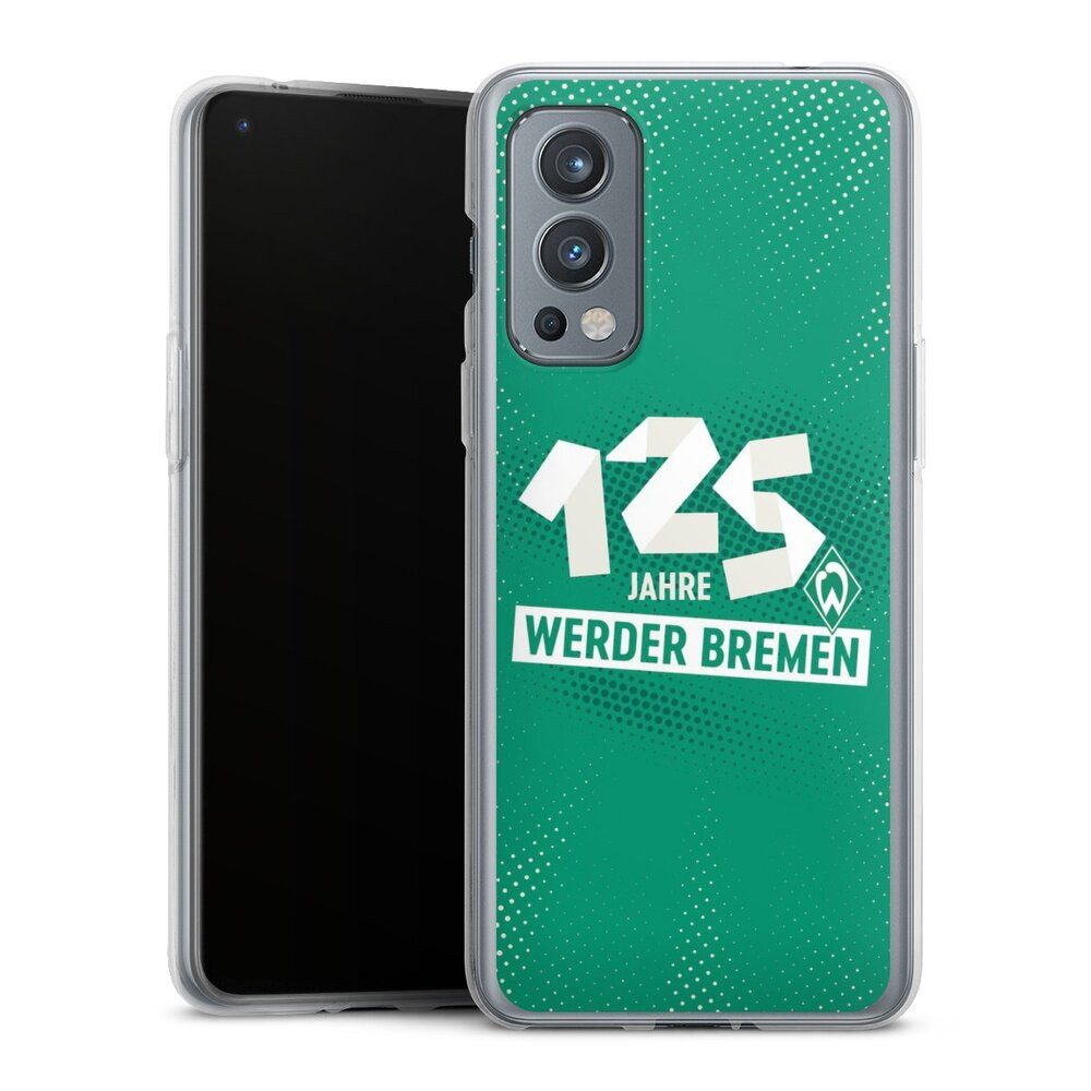 DeinDesign Handyhülle 125 Jahre Werder Bremen Offizielles Lizenzprodukt, OnePlus Nord 2 5G Silikon Hülle Bumper Case Handy Schutzhülle