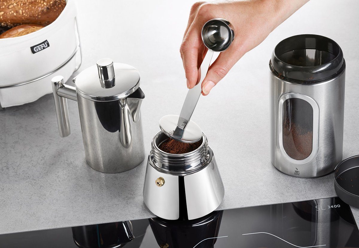 GEFU Wiederbefüllbare Espresso-Kapsel Tamper TAMINO Edelstahl Kaffeestampfer Kaffemaß Es – Bild 2 von 2