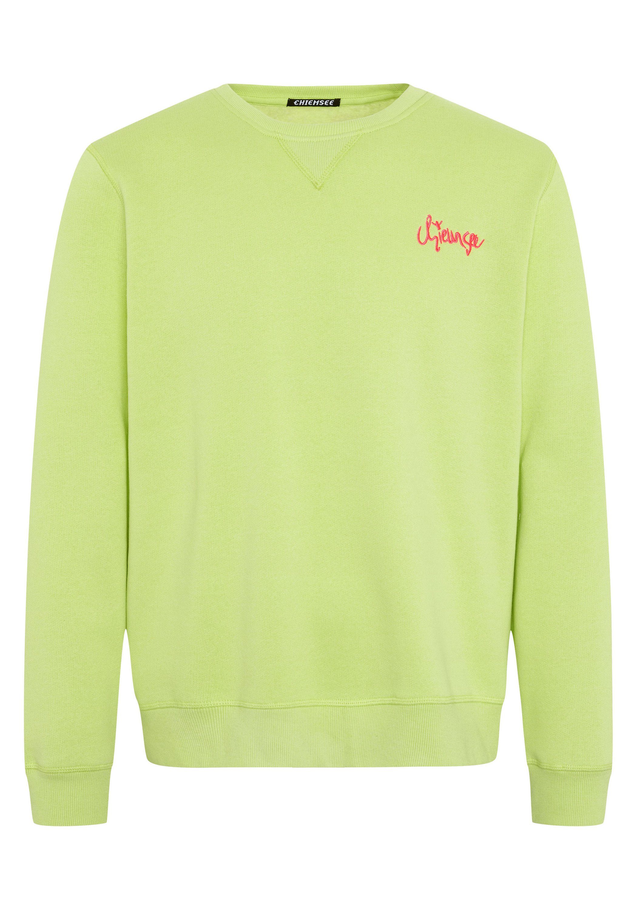 Chiemsee Sweatshirt Sweatshirt aus Baumwollmix Logo-Print 13-0535 mit Sharp 1 Green