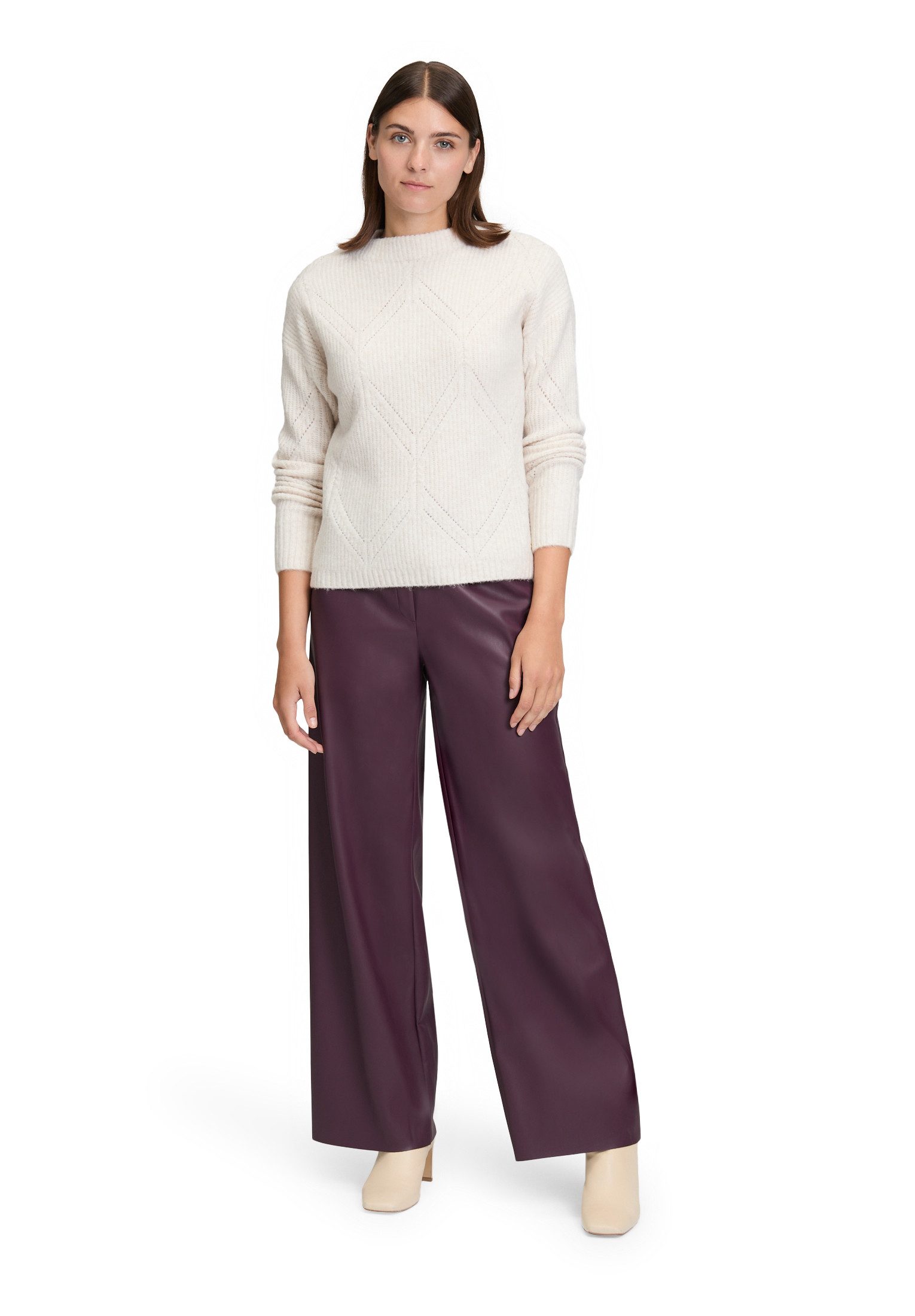 Betty&Co Strickpullover Damen mit Struktur (1-tlg)