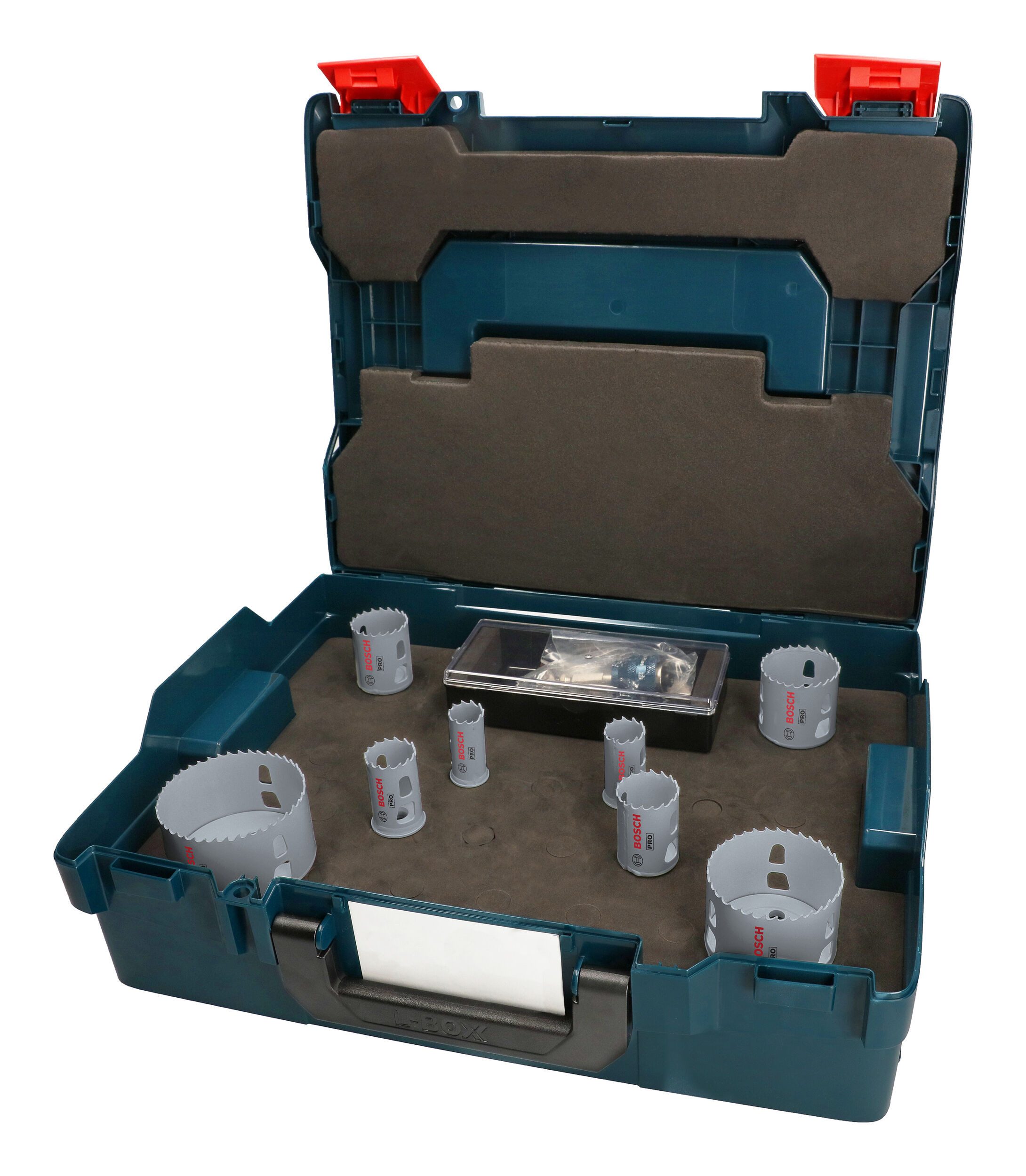 BOSCH Lochsäge Pro Multi Material, 11 Teile, Multi Material Power Change Plus Set, 22 - 83 mm, 11-teilig