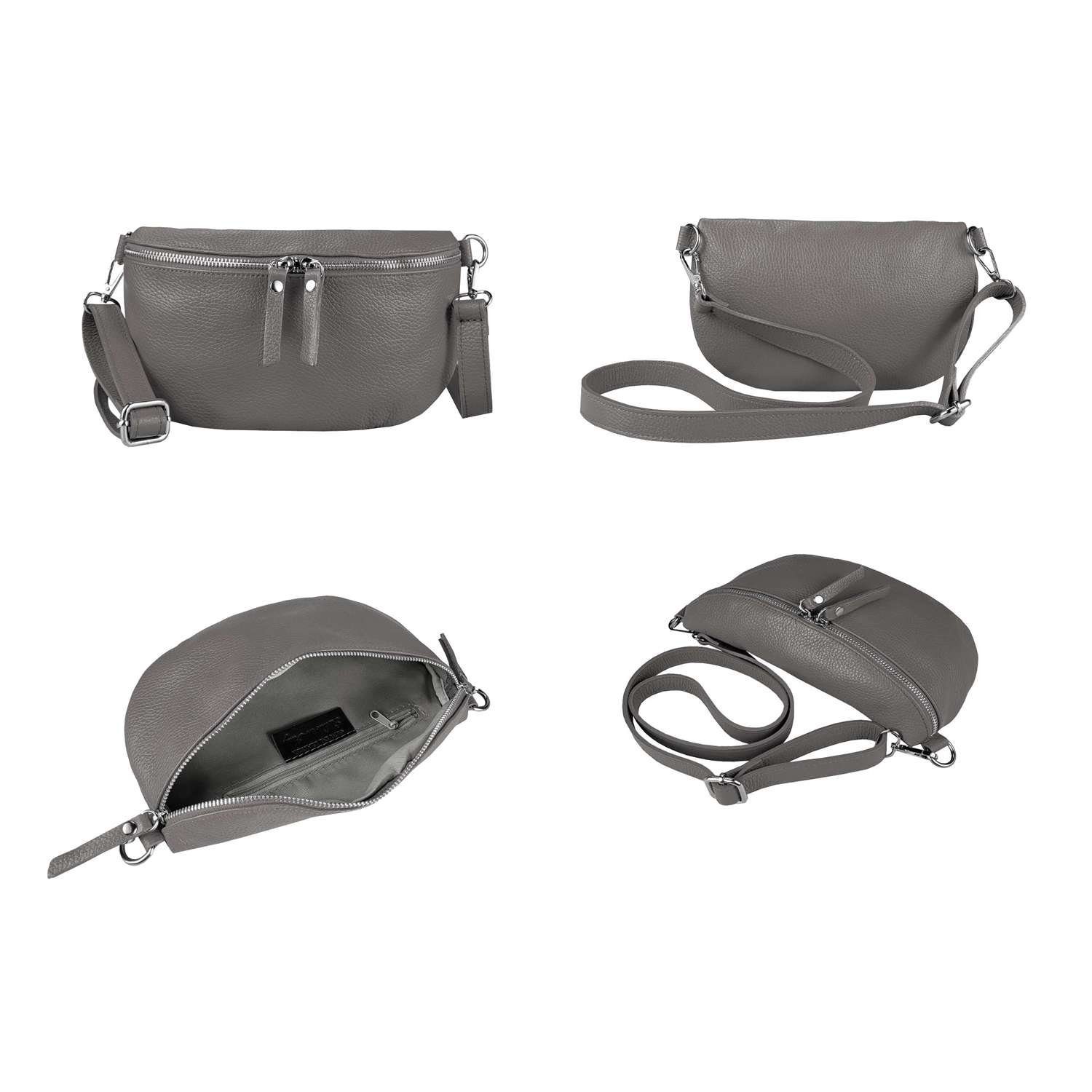 ITALYSHOP24 Bauchtasche Damen Leder Gürteltasche Hüfttasche CrossBody Bag, günstig online kaufen