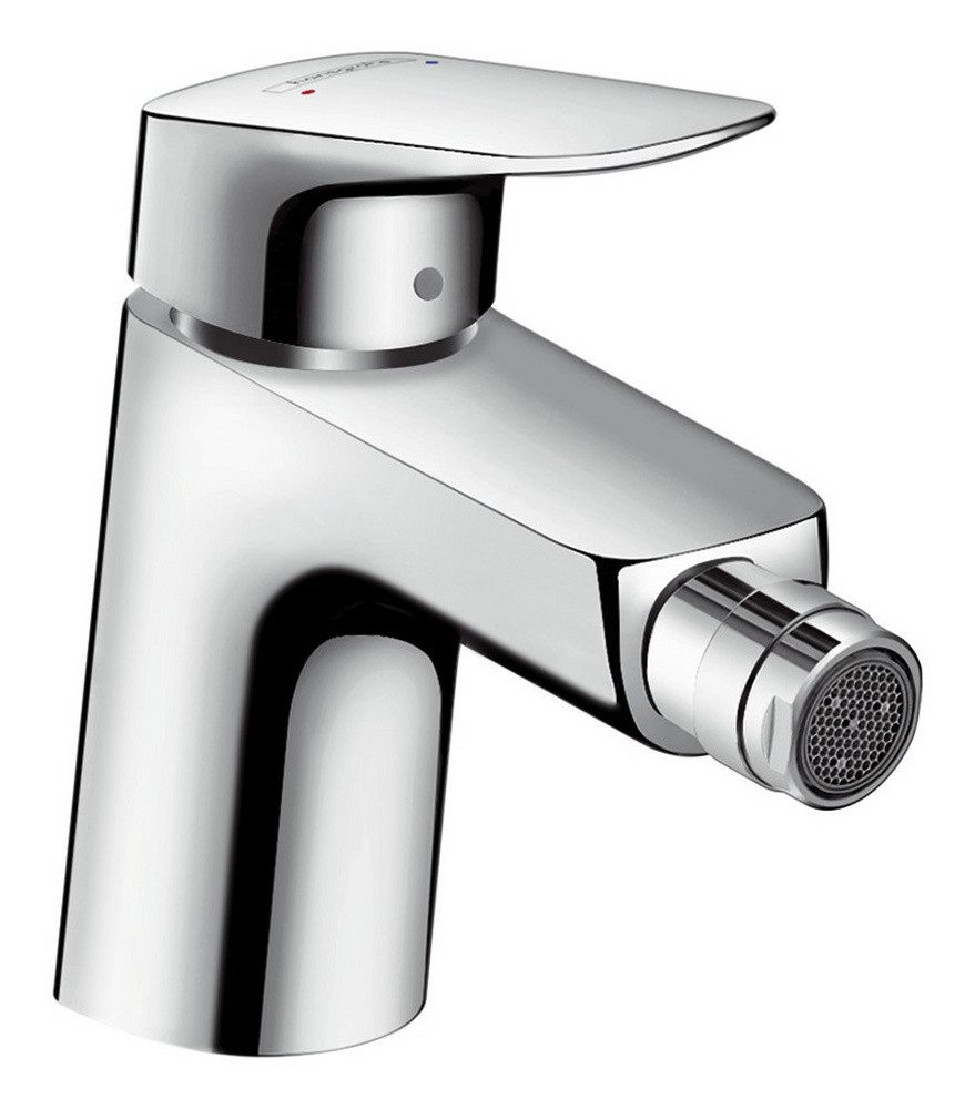 hansgrohe Bidetarmatur Logis 70 Bidetmischer mit Zugstangen-Ablaufgarnitur