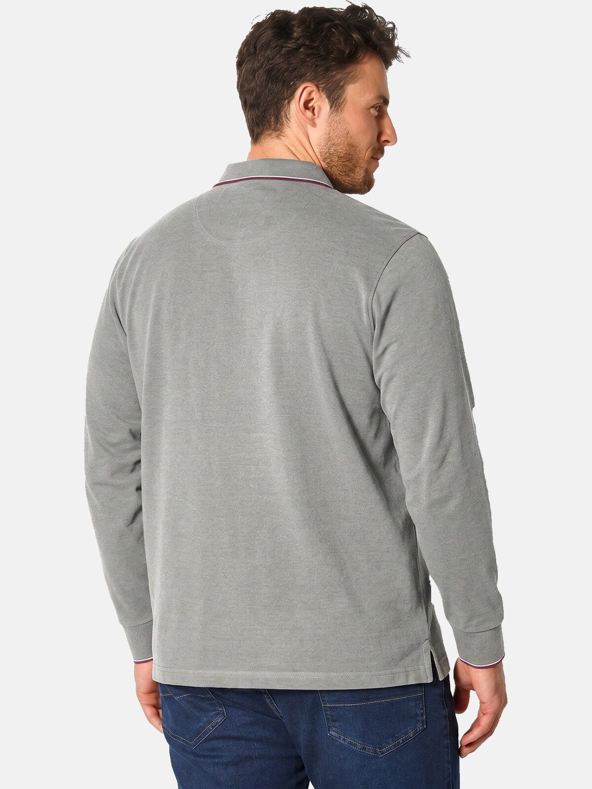 Babista Langarm-Poloshirt MILANVETZO hochwertige Piqué-Baumwolle