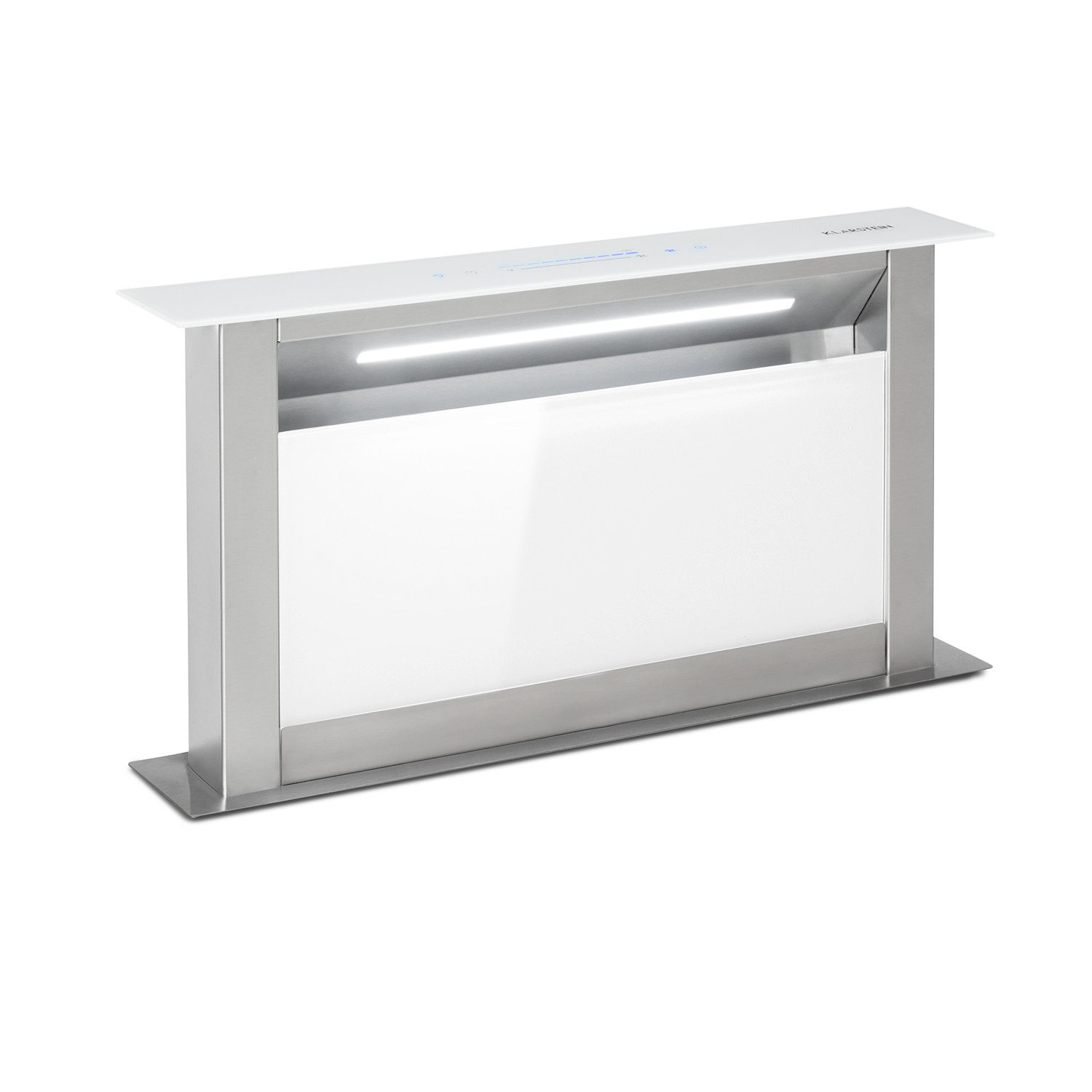 Klarstein Deckenhaube Royal Flush Royal Flush, Dunstabzugshaube Downdraft Abluft Umluft LED