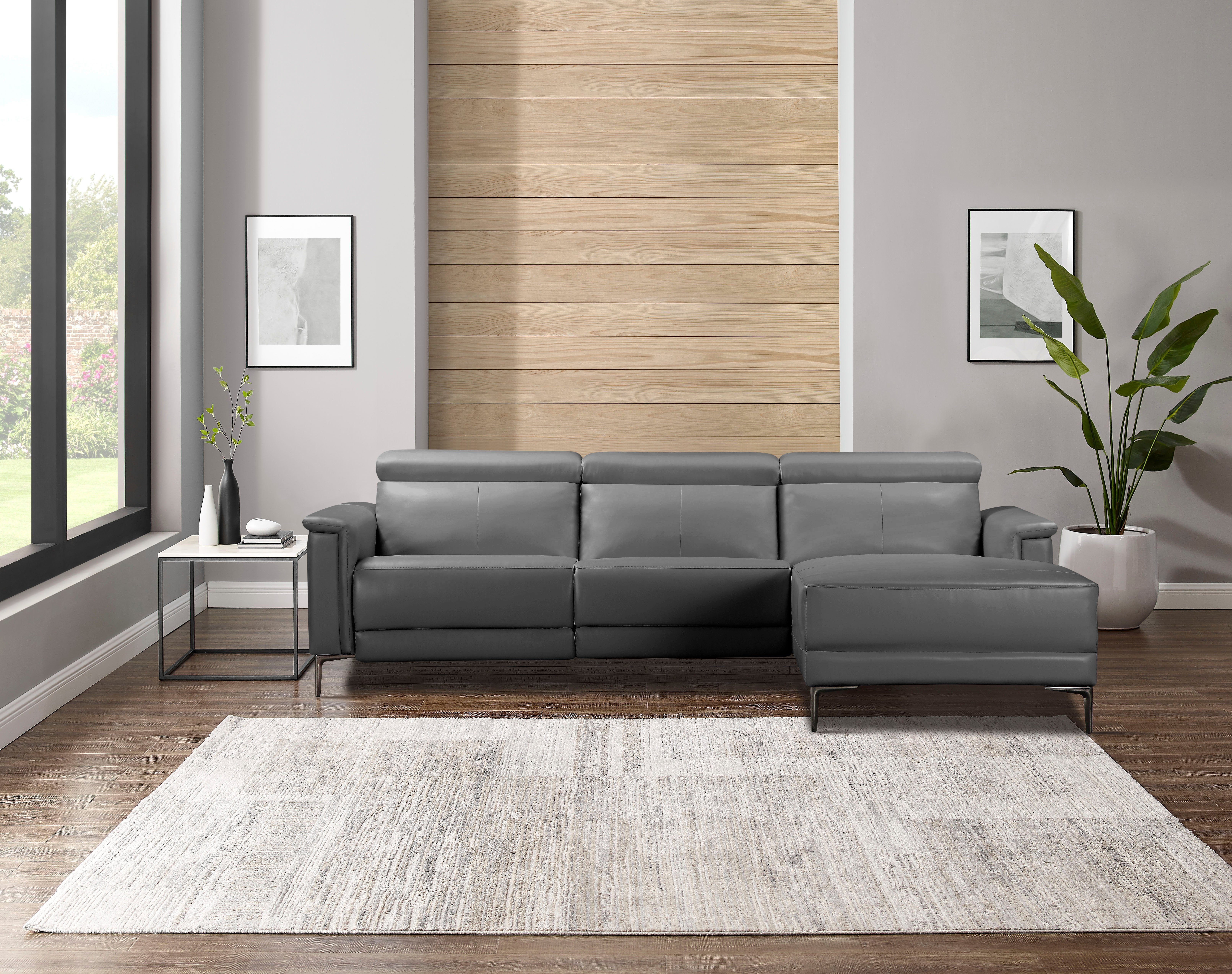 OTTO home Ecksofa LUND, L-Form, 261cm, man. o. elektr. Relaxfunktion (mit USB-A), und Kopfteilverstellung