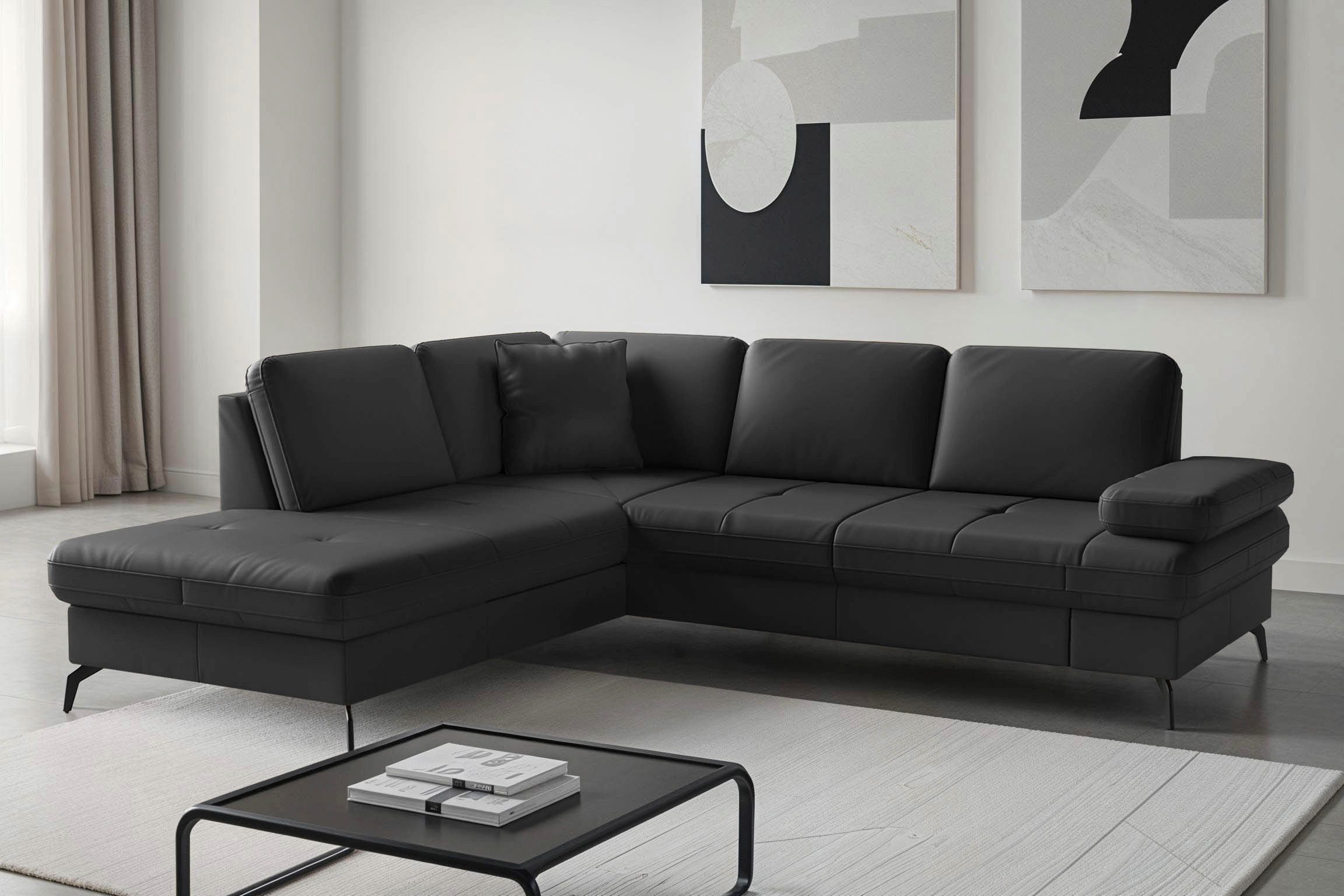 sit&more Ecksofa Morris Jubi, Ottomane, Breite 238 cm, mit Armteilfunktion, wahlweise mit Schlaffunktion