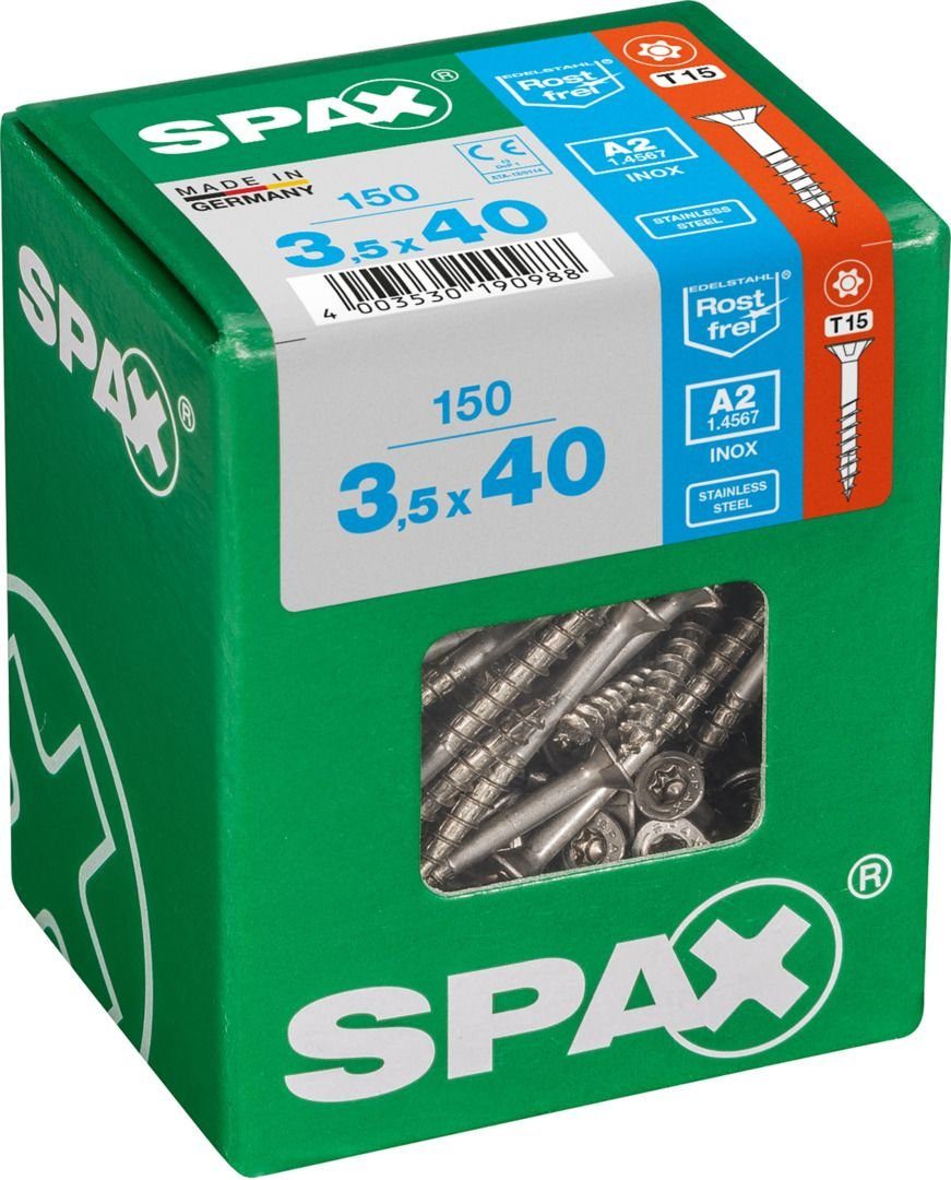 mm Holzbauschraube TX 150 15 - 40 Universalschrauben Spax SPAX x 3.5