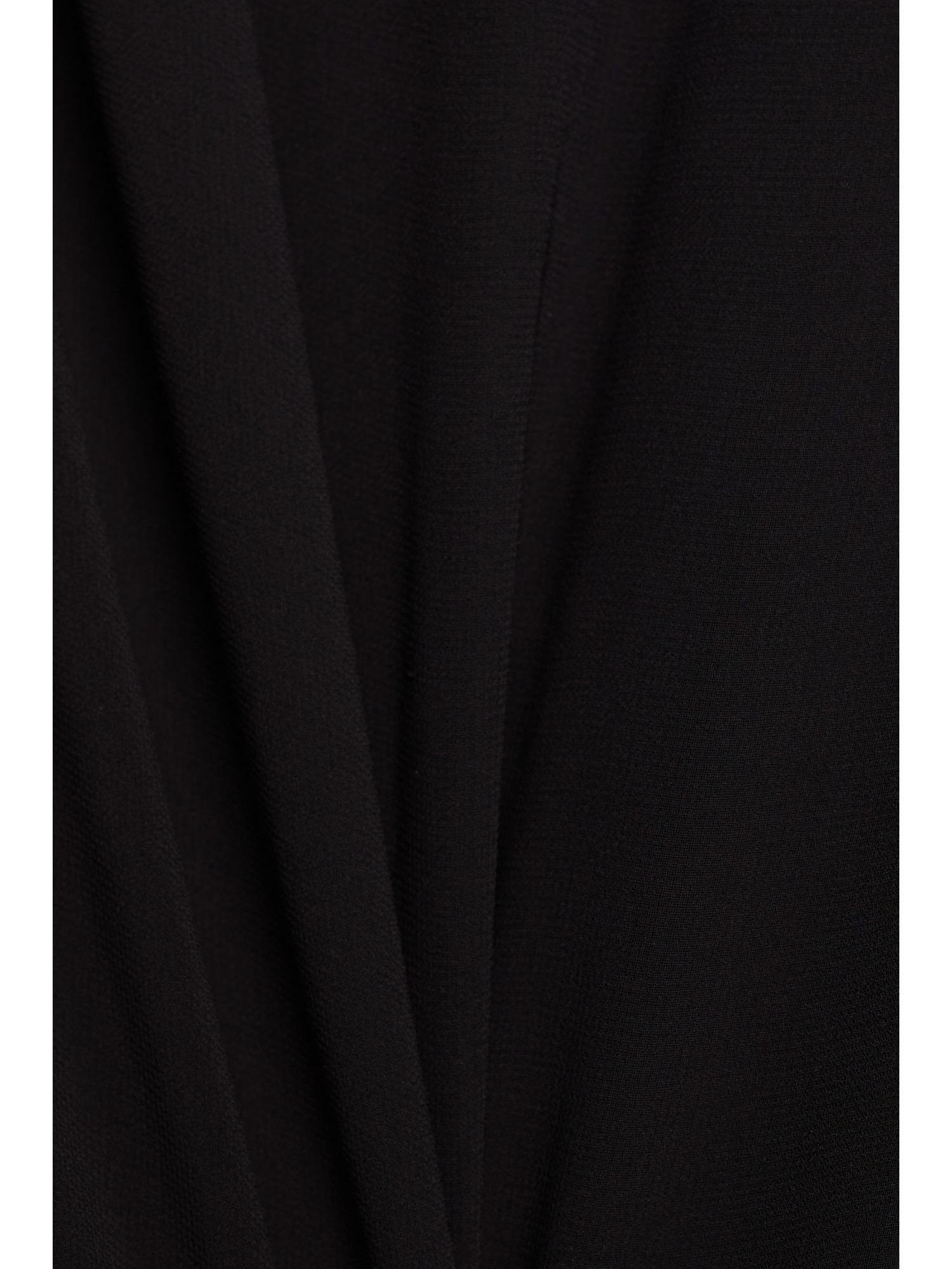 V-Ausschnitt Minikleid Chiffon-Minikleid BLACK Esprit mit