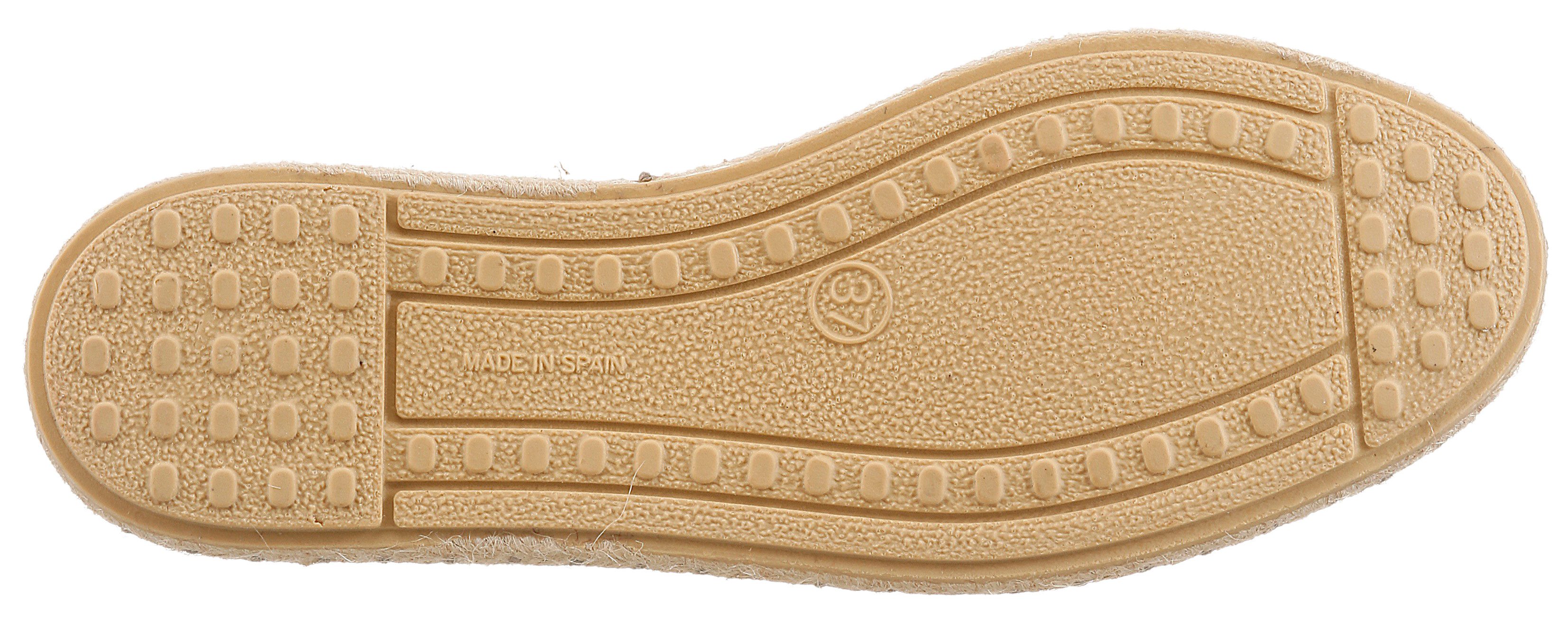 VERBENAS CRUZ SERRAJE Espadrille Sommerschuh, Flat, Slipper, Ballerina in asymmetrischem Look