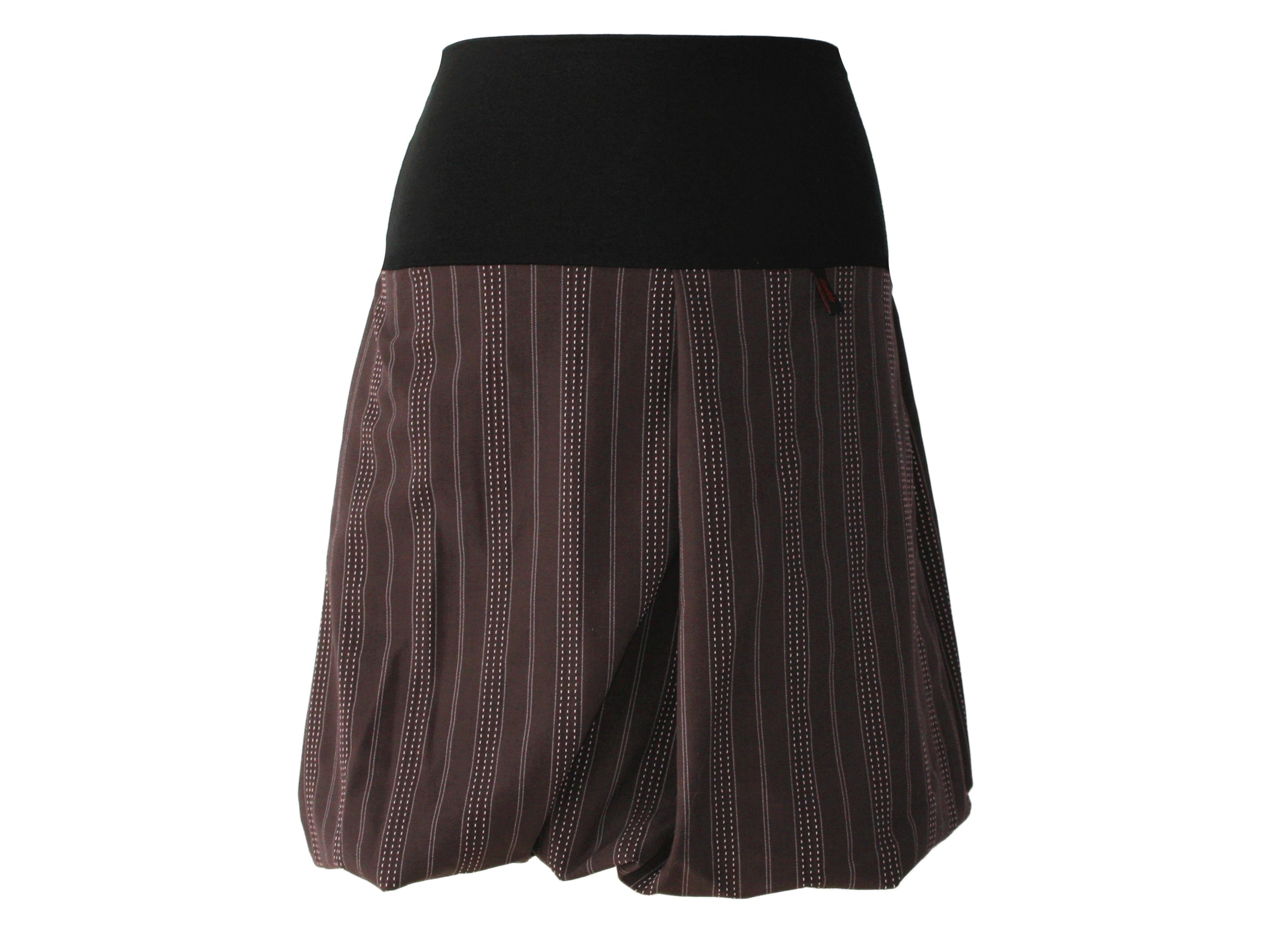 dunkle design Ballonrock Nadelstreifen 51cm elastischer Bund