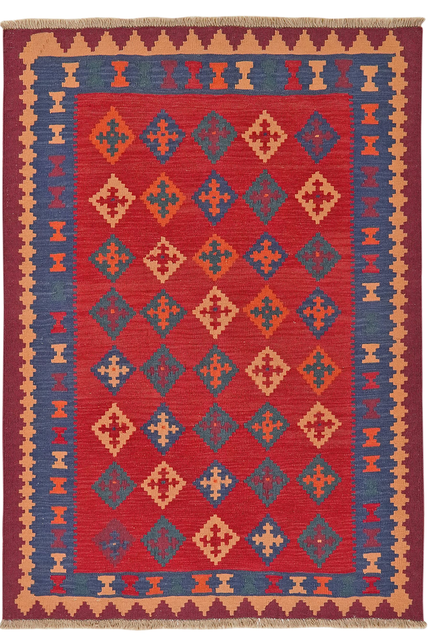 Rugtales Teppich Kelim Gashgai 178x126cm, Rechteck, Handgemachtes Unikat, nachhaltig und fair gefertigt