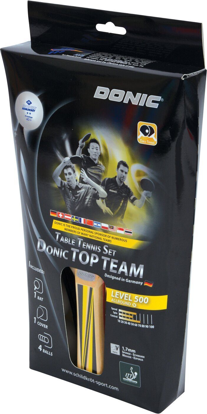 Donic-Schildkröt Donic Tischtennisschläger TOP TT-Set 500 "Geschenkset" TEAMS