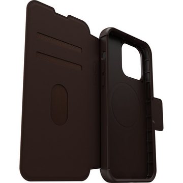 Otterbox Flip Case Strada Hülle für Apple iPhone 15 Pro Max für MagSafe, stoßfest, sturzsicher,Premium Lederfolio, 3x getestet nach Militärstandard