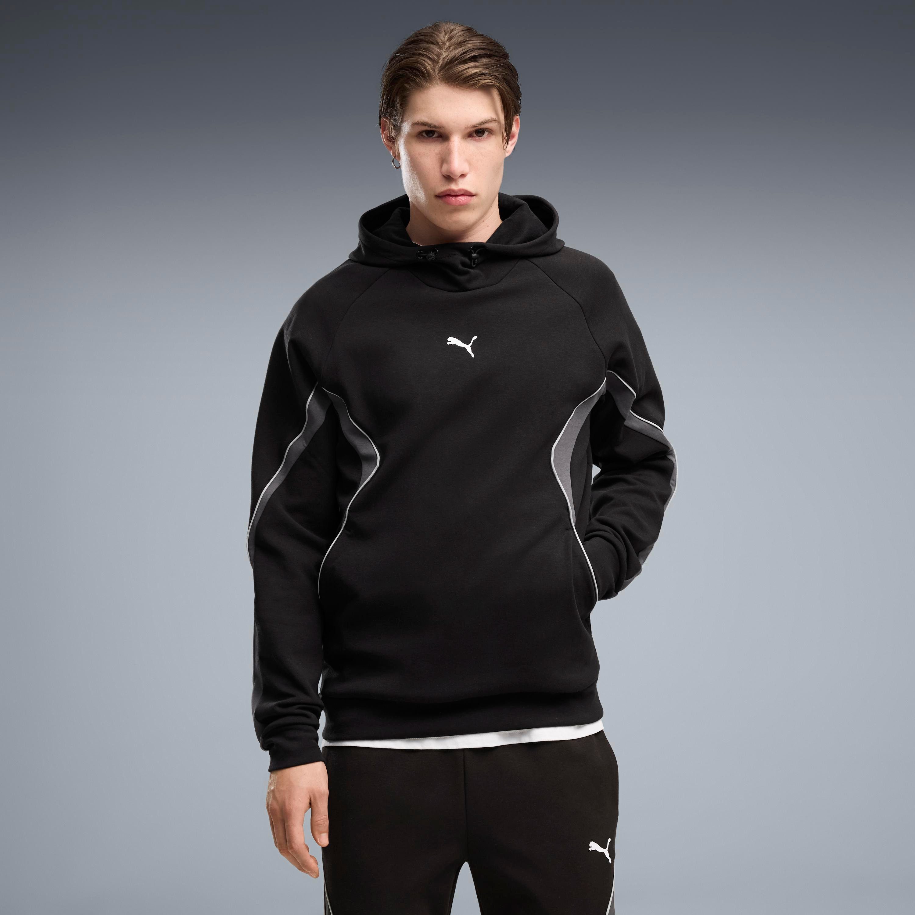 PUMA Kapuzensweatshirt SPORT BLOCKING HOODIE DK mit Kapuze, Regular Fit