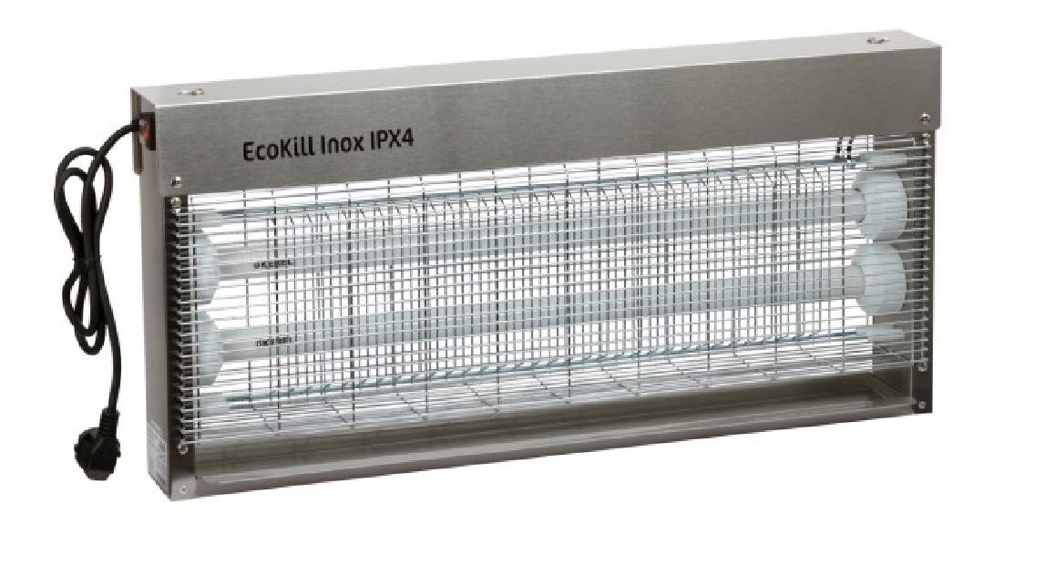 Ecokill Inox Fliegenvernichter Kerbl IPX4 Insektenschutzplissee 299936, Kerbl Elektrische