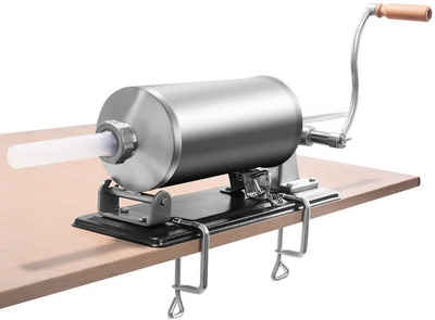 COSTWAY Küchenmaschine Wurstmaschine, inkl. 4 Füllrohre, mit Tischklemme, 4,8L