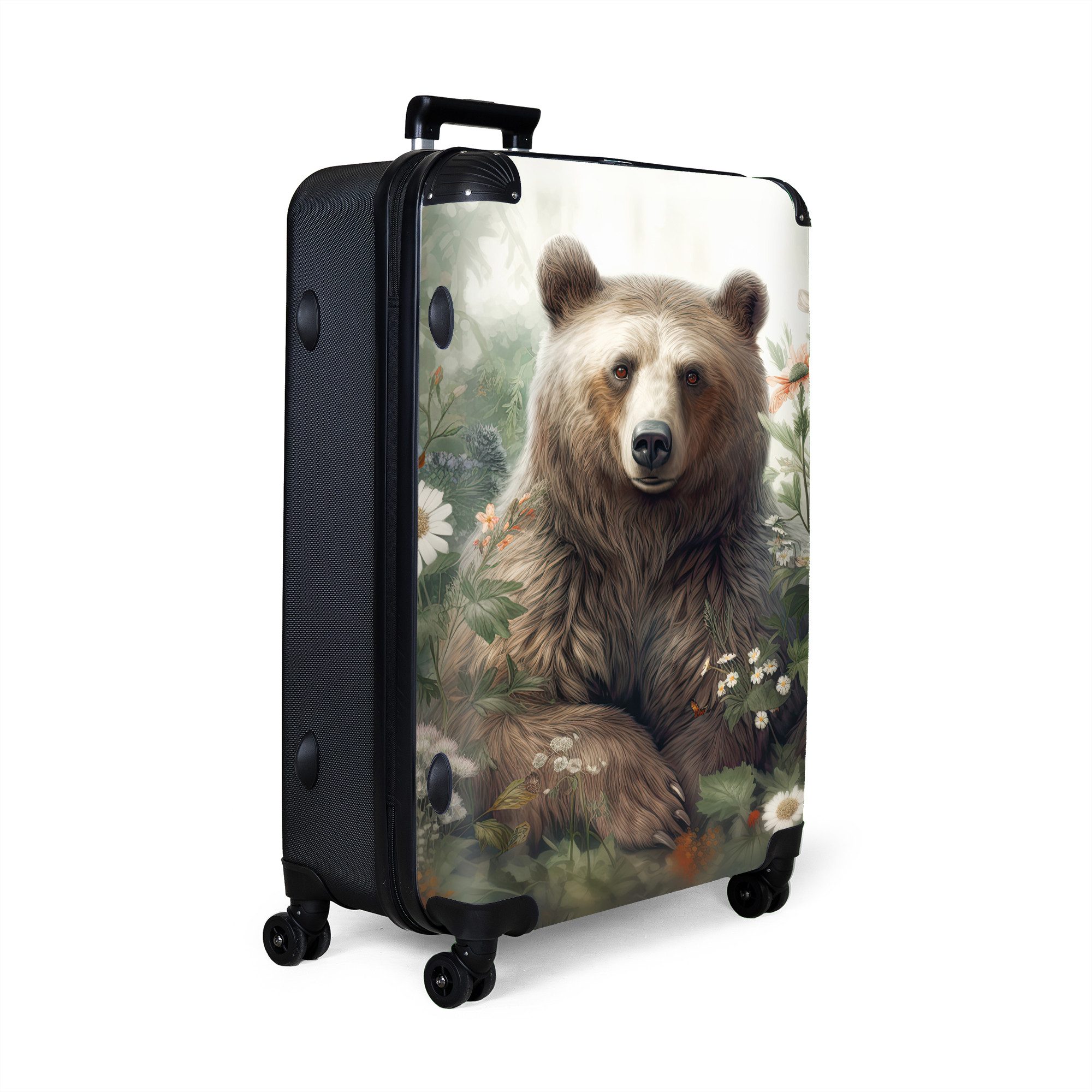 NoBoringSuitcases.com© Hartschalen-Trolley Braunbär - Wildtiere - günstig online kaufen