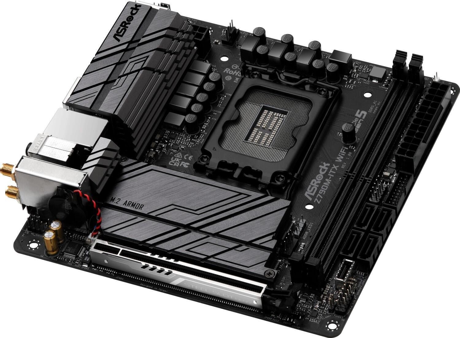 Asrock ASRock Z790M-ITX WiFi - 90-MXBKE0-A0UAYZ Mainboard