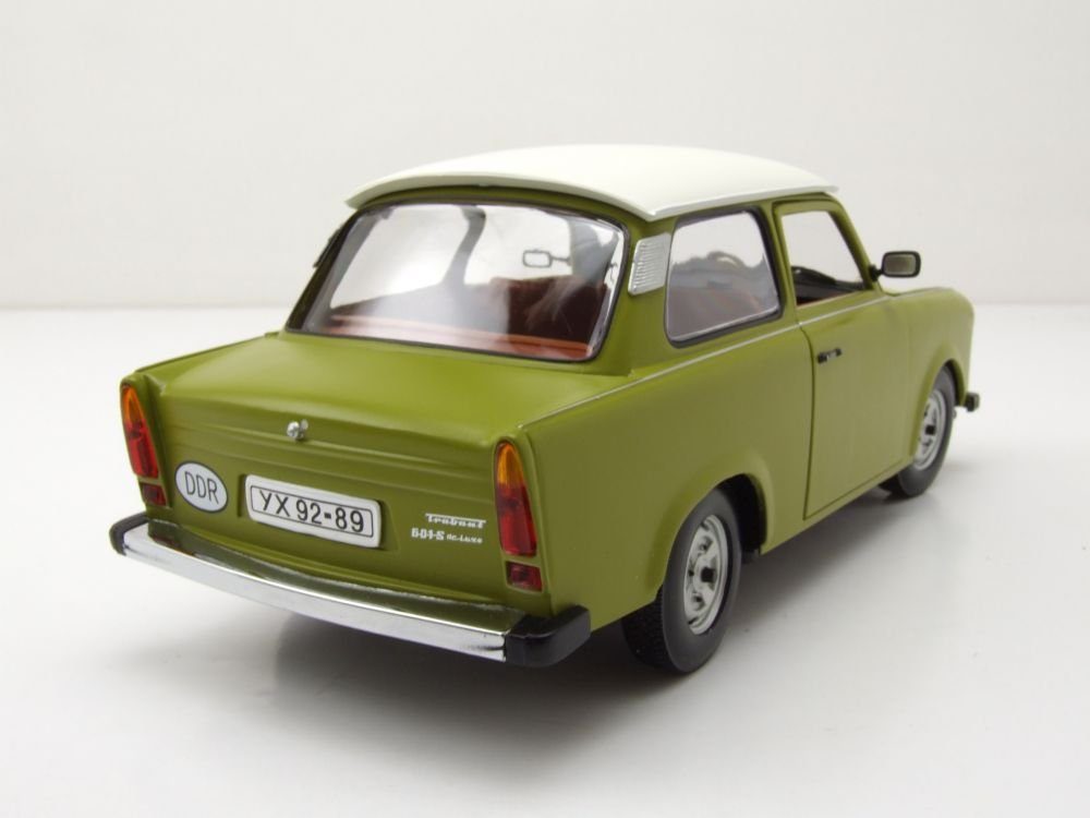 Sun Star Modellauto Trabant 601 grün weiß, Maßstab 1:18