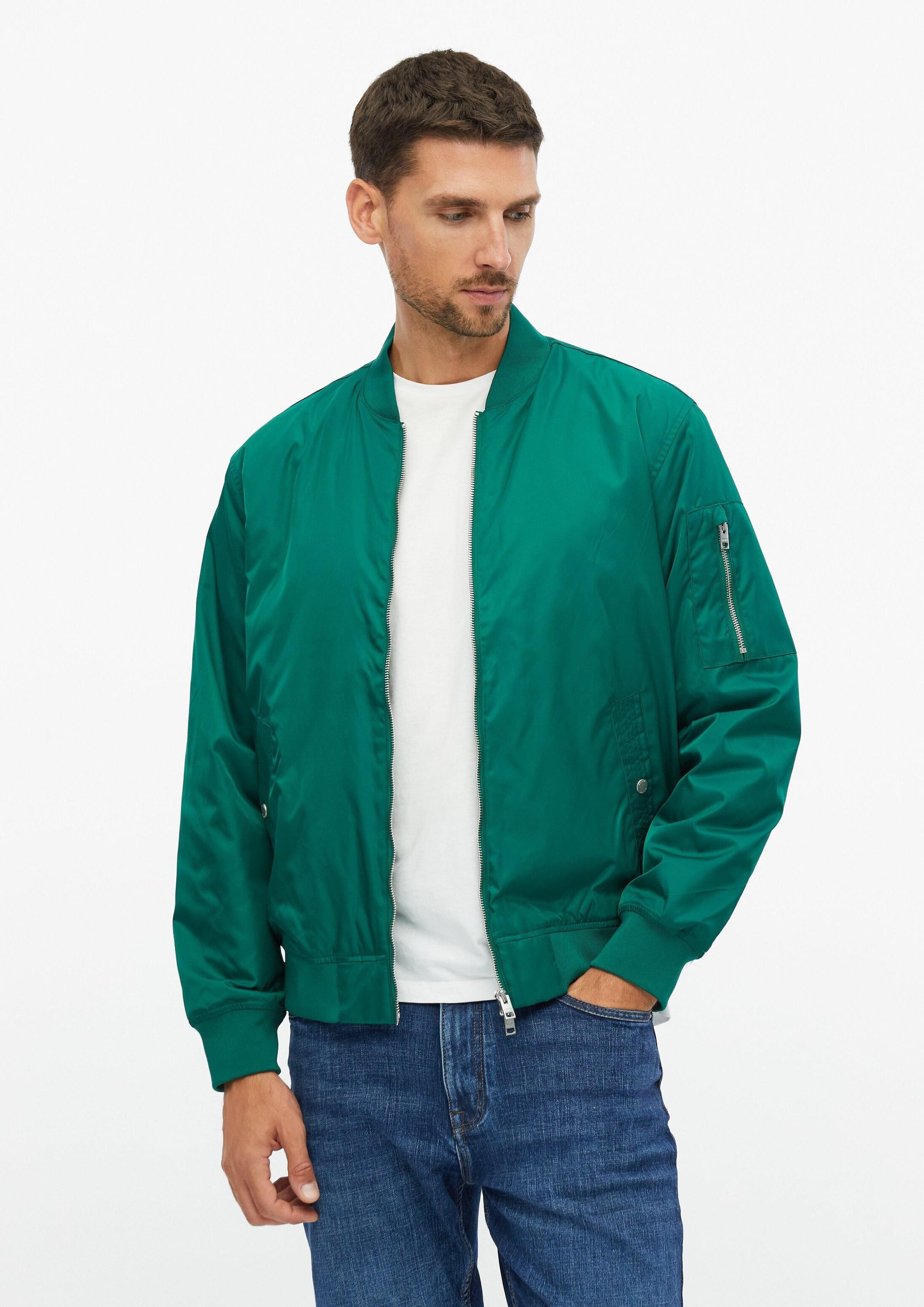 s.Oliver Funktionsjacke Outdoor-Jacke Nylon-Blouson mit Zip-Details