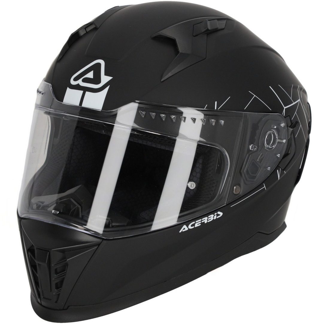 Acerbis Motorradhelm X-Way Solid Helm, integriertes Sonnenvisier