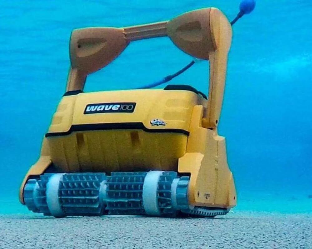 Thumbnail - maytronics Poolbodensauger Dolphin Wave 100 Poolroboter Combi-Bürste Pivat-und öffentliche Bäder