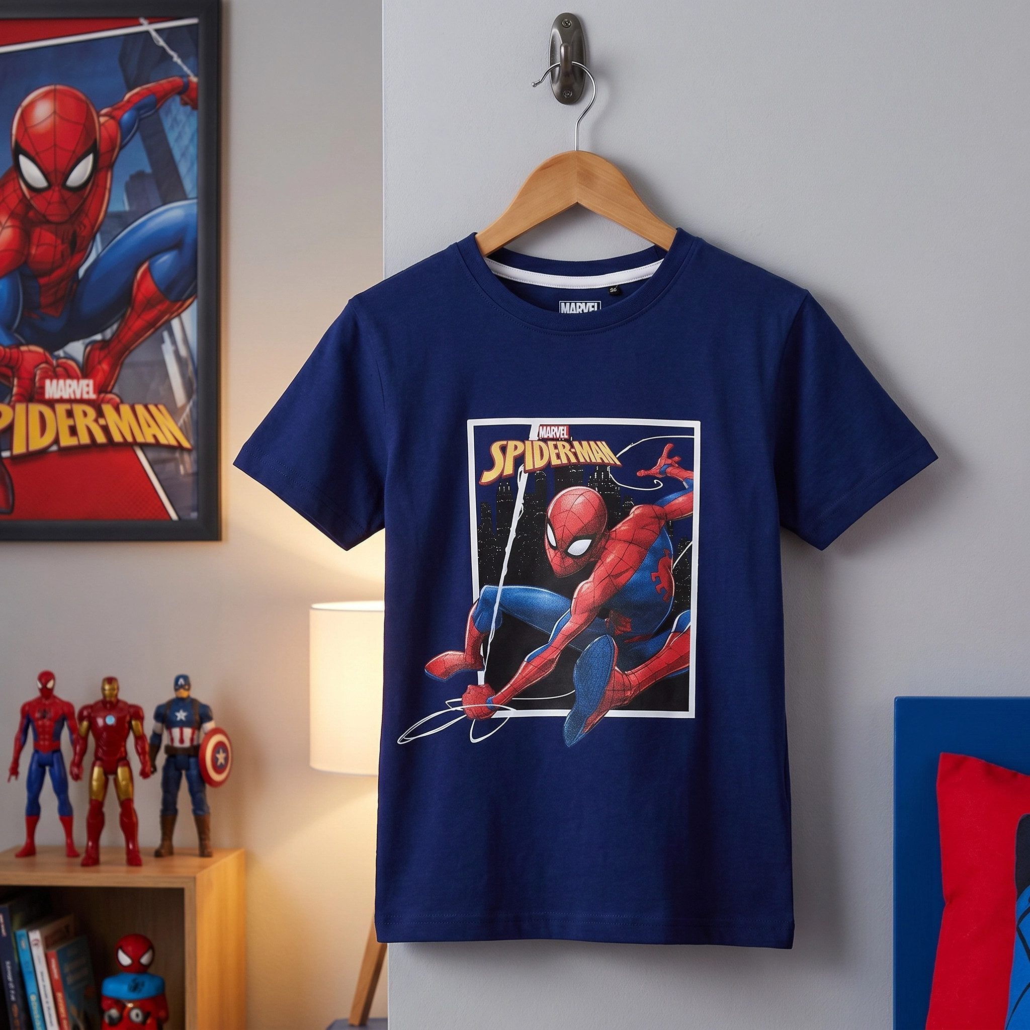 MARVEL Print-Shirt Marvel Spiderman T-Shirt kurzarm Kinder Jungen Shirt Gr. 98 Baumwolle
