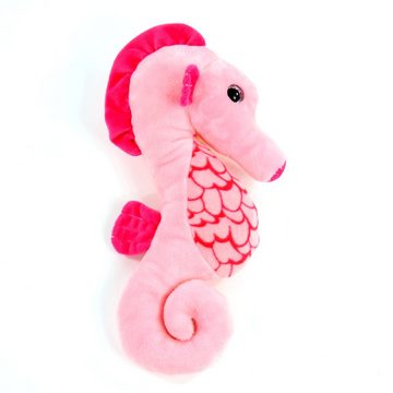 Kögler Kuscheltier Plüschtier Seepferdchen rosa Glitzeraugen 30 cm Little Sea Friends