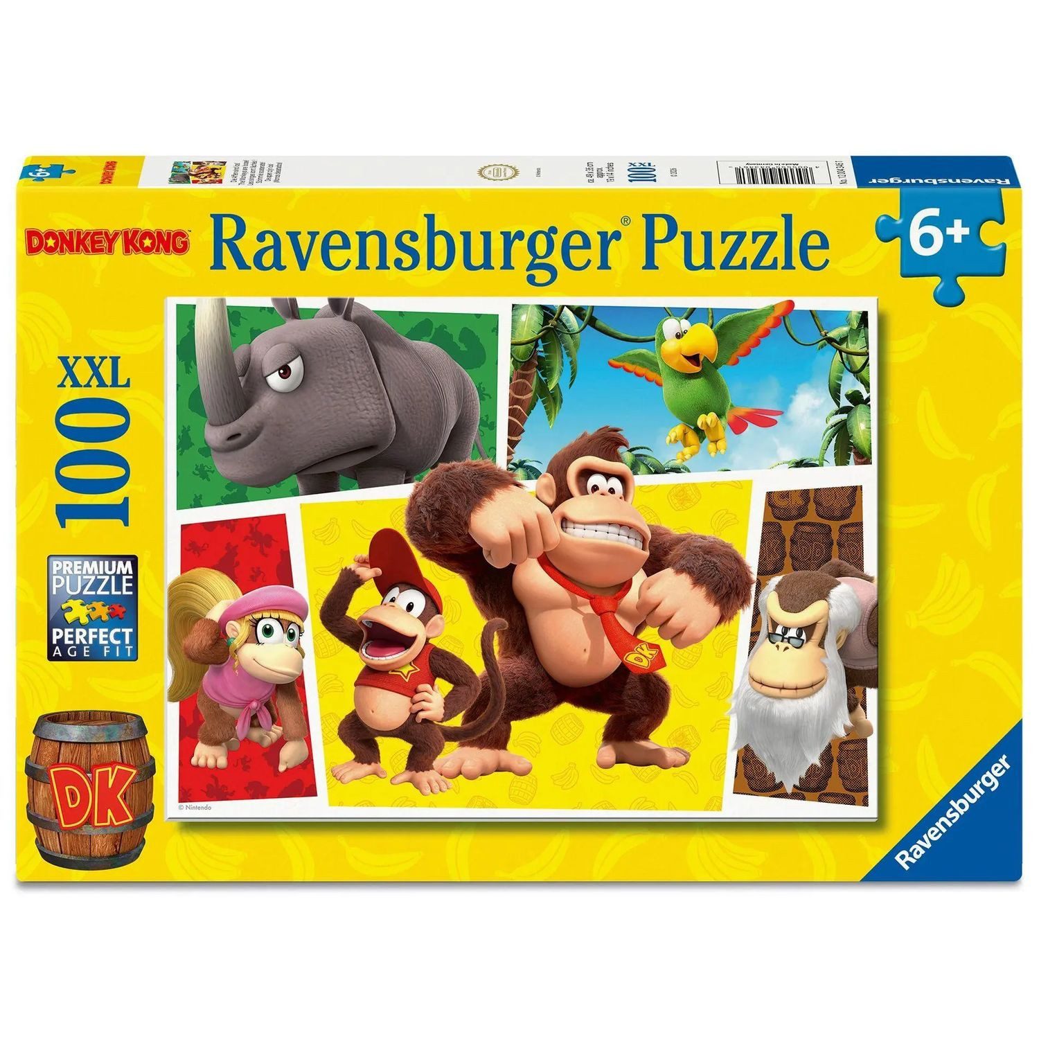 Ravensburger Puzzle Kinderpuzzle 100 XXL Teile - Nintendo Super Mario - Die Affen sind..., Puzzleteile