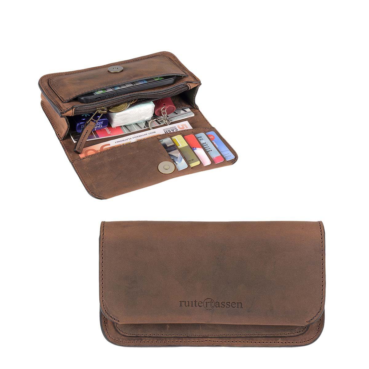 Ruitertassen Gürteltasche Classic, Hüfttasche, Ledertasche 18x10cm, dickes rustikales Leder