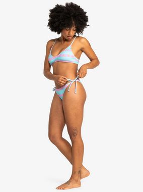 Quiksilver Balconette-Bikini-Top Quiksilver Bikinioberteil zum Knoten Clickity Clack Blue Stripe