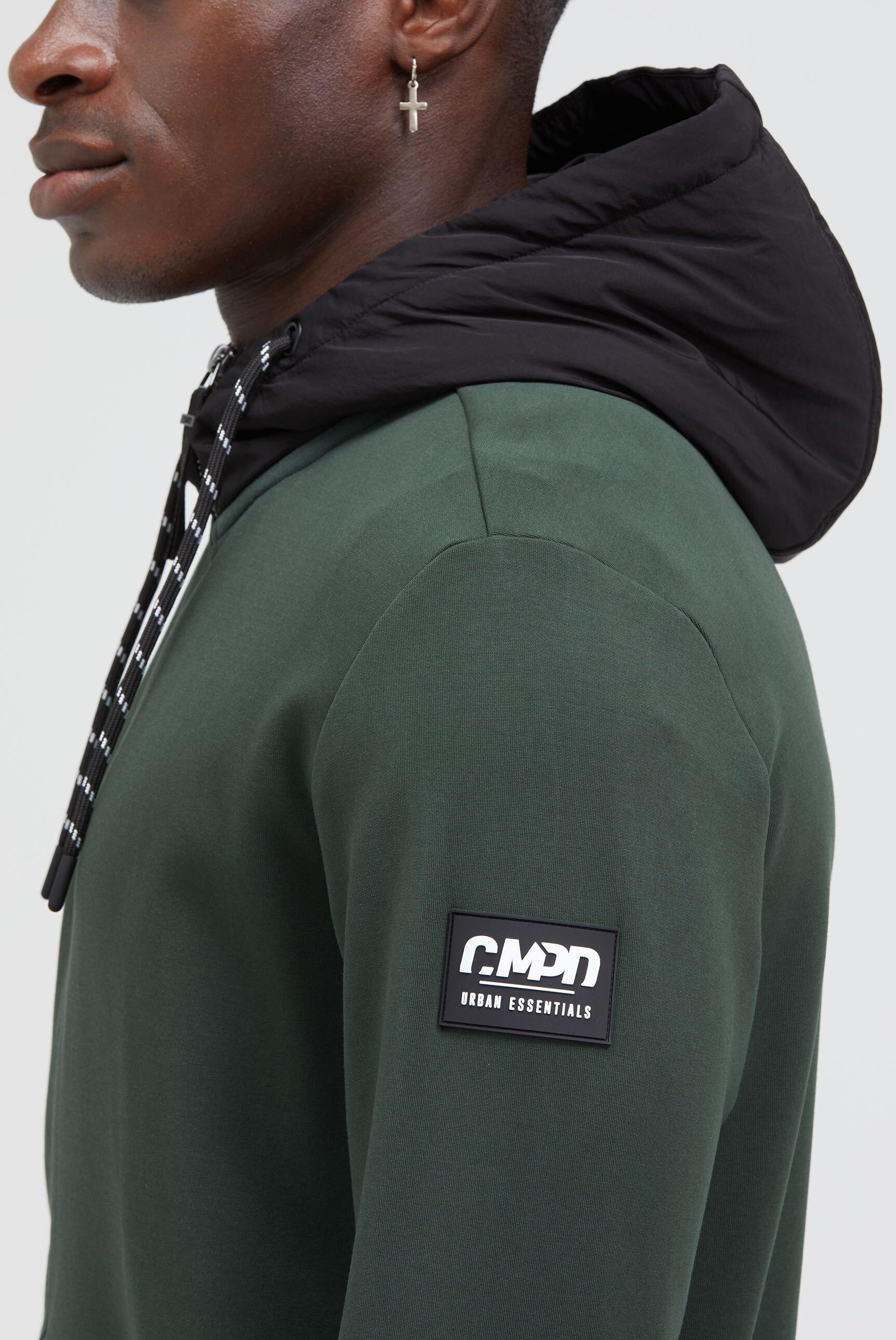CMPD Kapuzensweatjacke mit Baumwolle