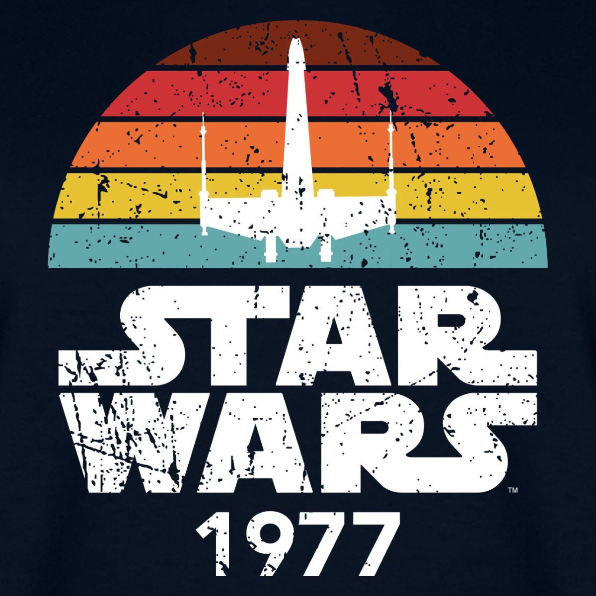 Spreadshirt T-Shirt Star Wars Schriftzug 1977 Retro Relaxed Fit Unisex T-Shirt (1-tlg)
