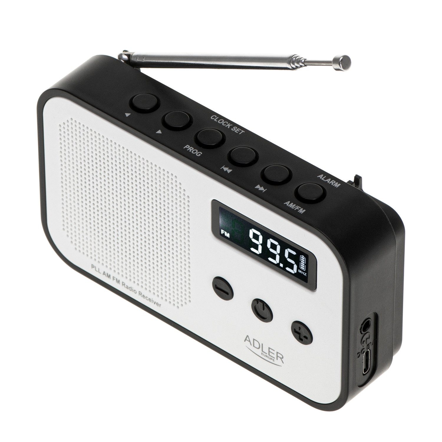 Adler AD 1907 Radio (PPL AM/FM Radio mit LCD-Display und Weckfunktion)