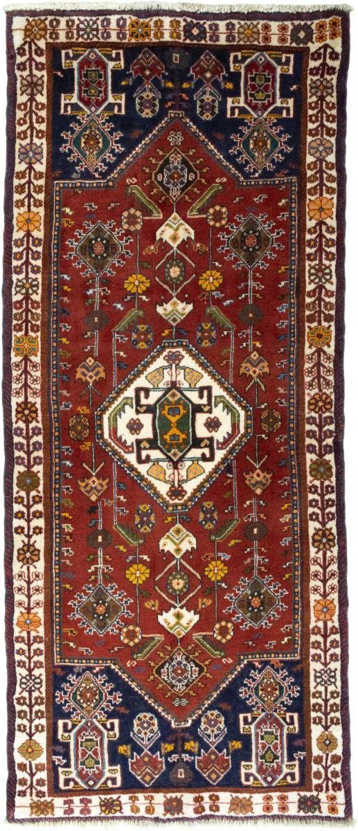 Orientteppich Shiraz 85x201 Handgeknüpfter Orientteppich / Perserteppich Läufer, Nain Trading, rechteckig, Höhe: 10 mm
