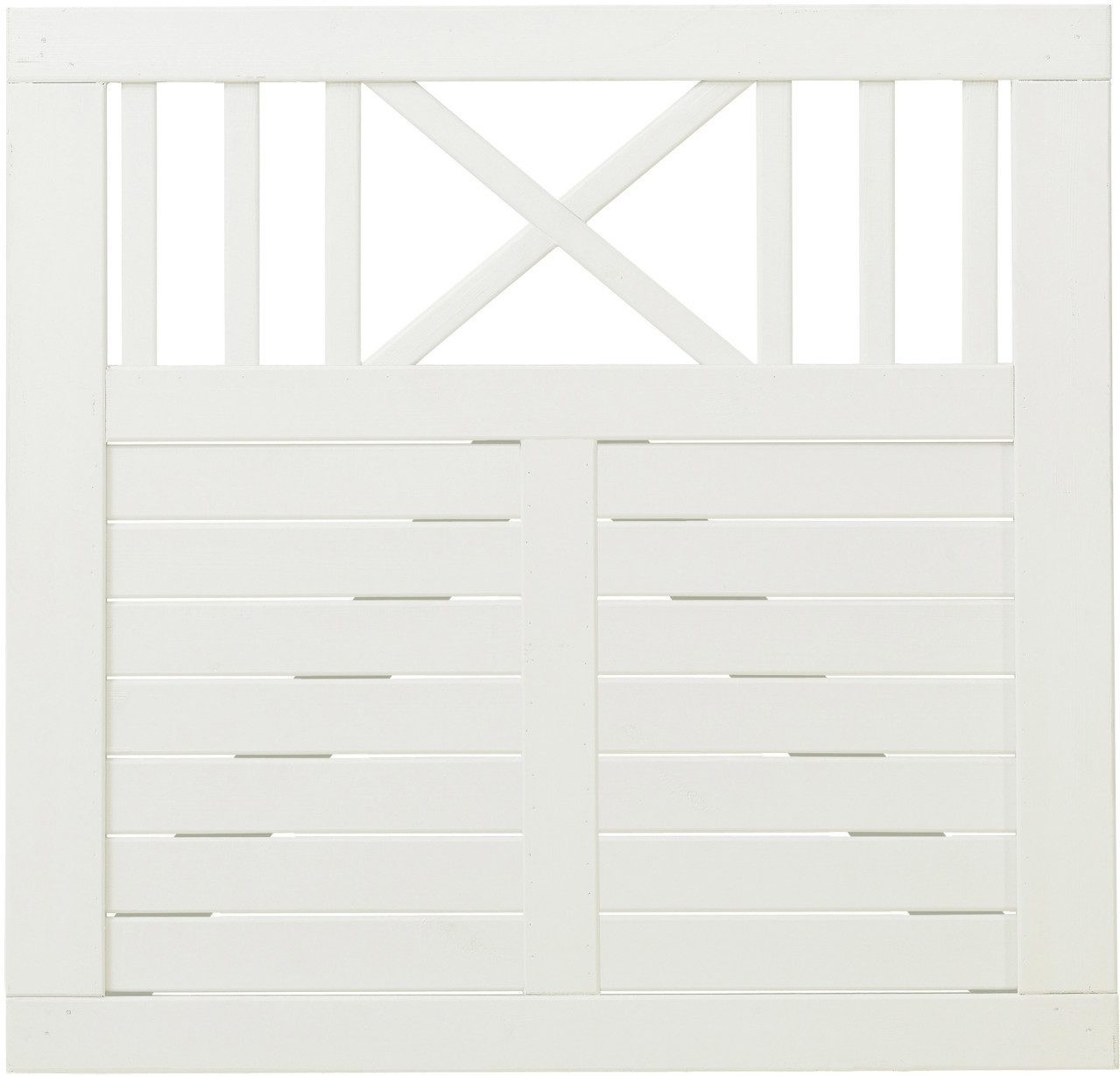 PLUS Gartentor Plus Tor Nostalgi 100 x 95 cm RAL 9010 Weiß
