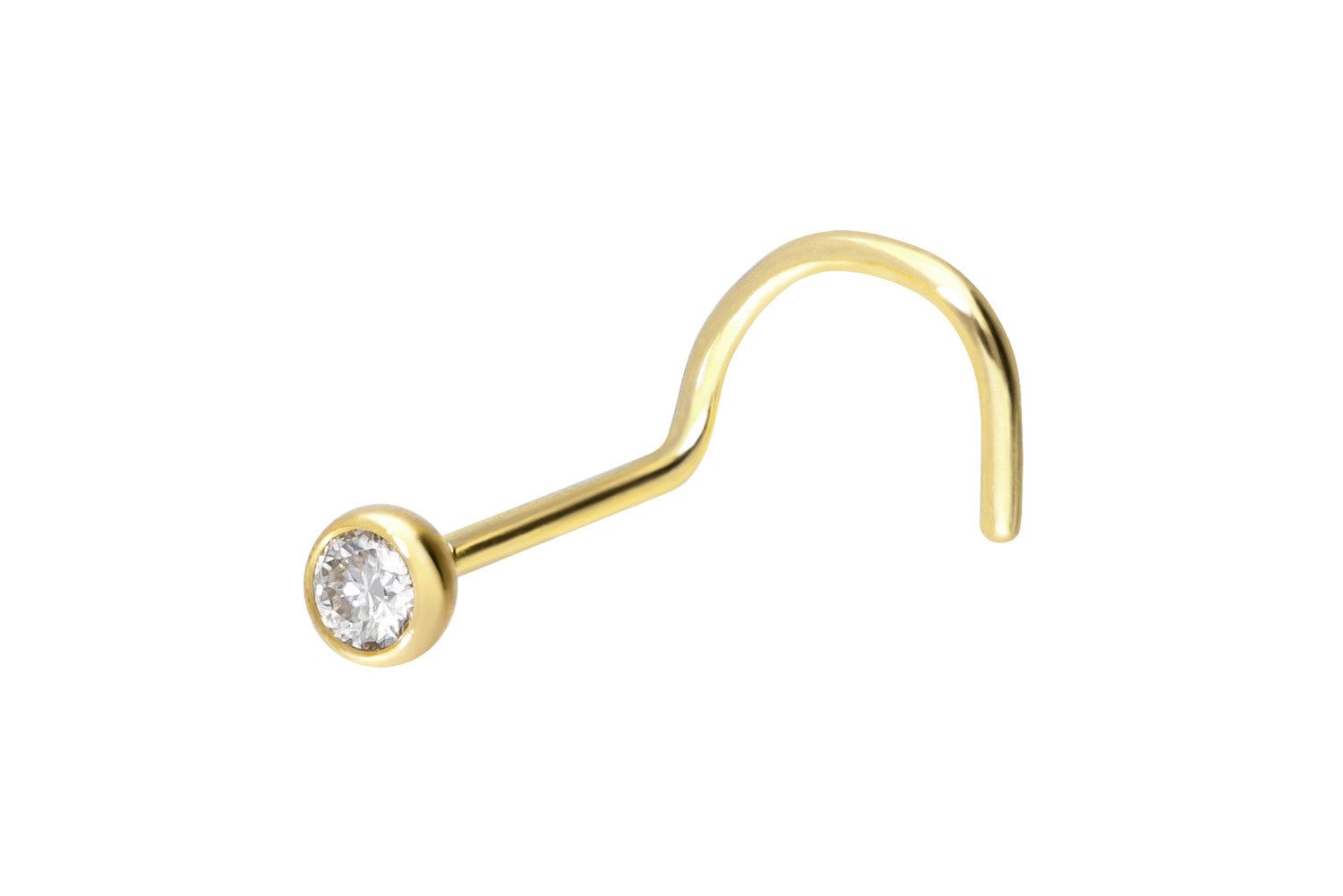 PIERCINGLINE Nasenpiercing 14/18 Karat Gold Nasenstecker günstig online kaufen