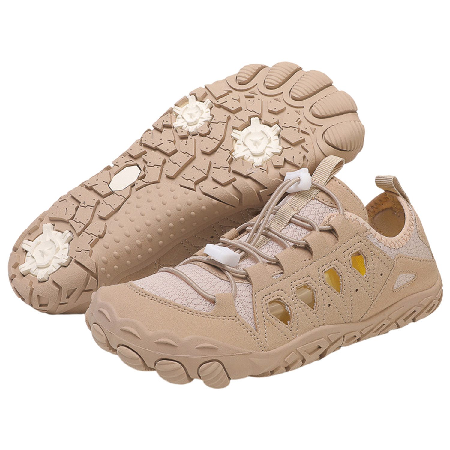 Refttenw Barfußschuhe Herren Damen Strandschuhe Atmungsaktiv Rutschfest Leicht Wasserschuh Schnell trocknende Wasserschuhe mit großer Lochdrainage