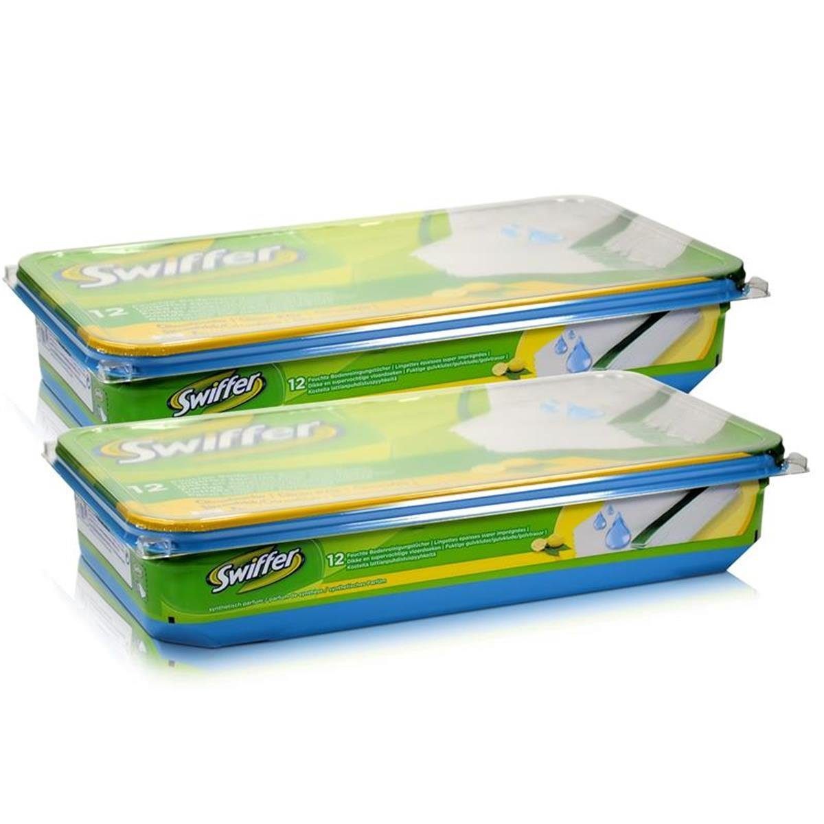 Swiffer 2x Swiffer Wet Wischtuecher 12er Fussbodenreiniger