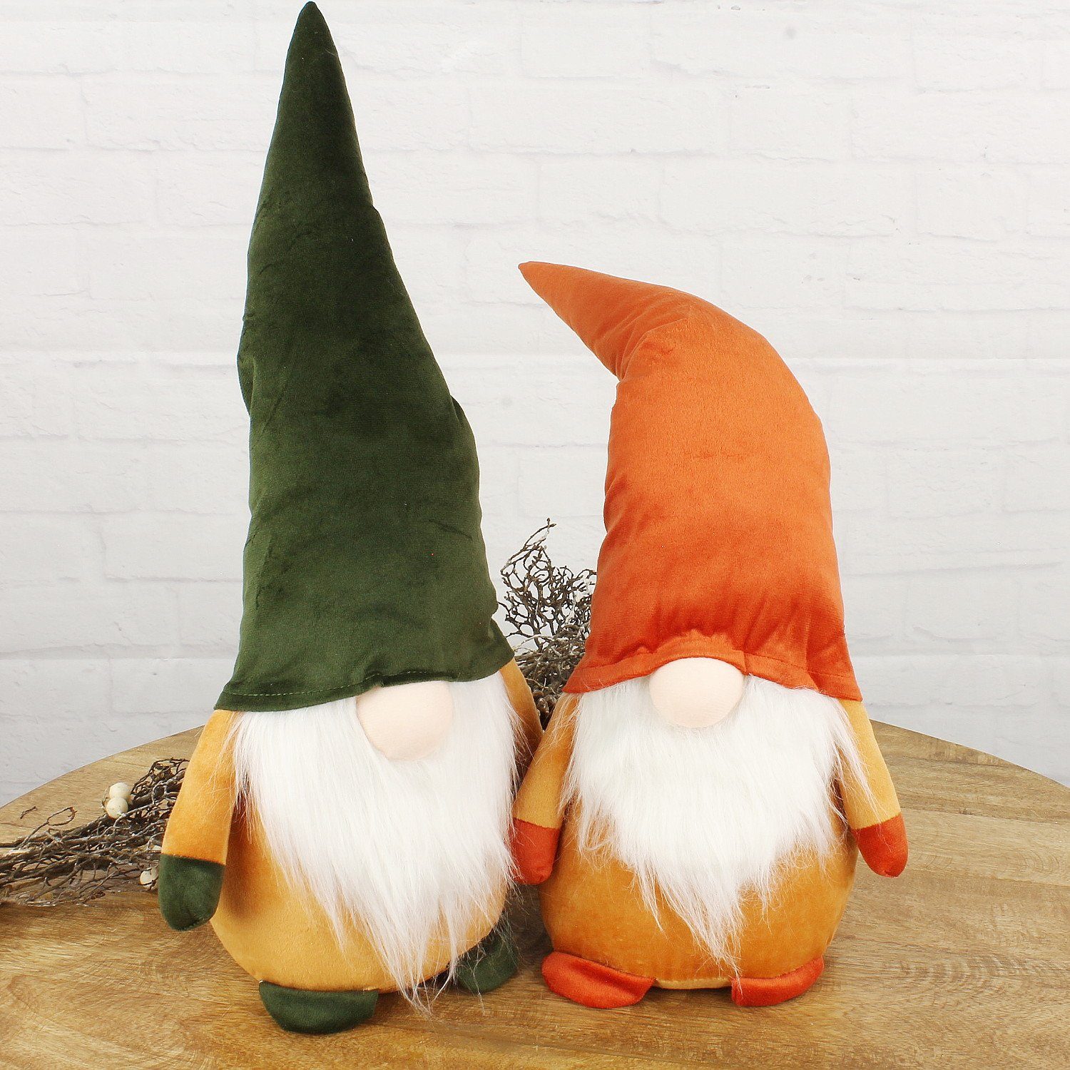 Macosa Home Wichtel Weihnachtsdeko 50 cm Figur Stoff Weihnachtswichtel XL Weihnachten (Wohnzimmer Fensterdeko, Tischdeko Weihnachten Gnom), Dekowichtel Weihnachtsdekoration Wichtelzwerg