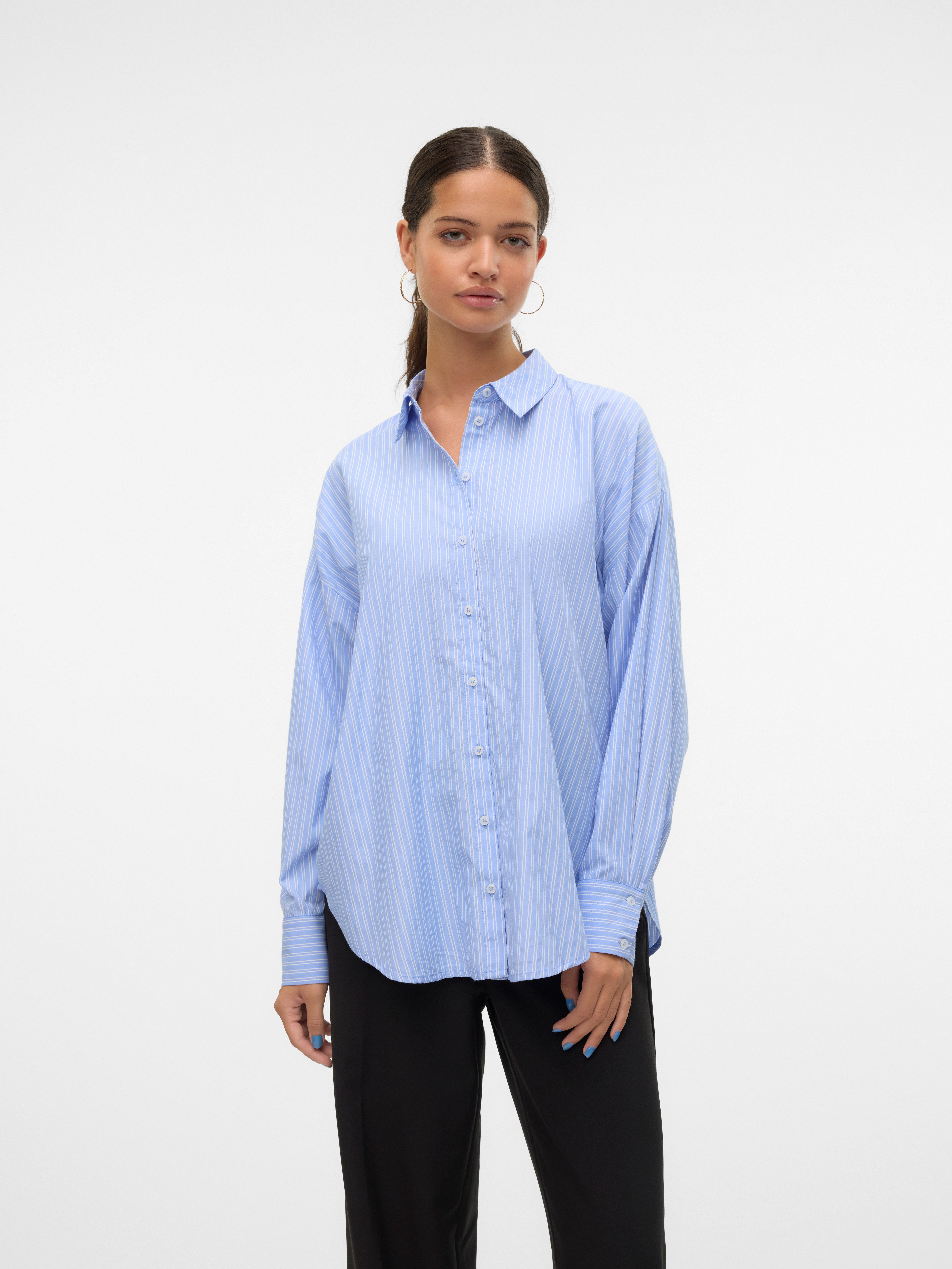 Langarmbluse VMFANNI LS SHIRT WVN GA NOOS
