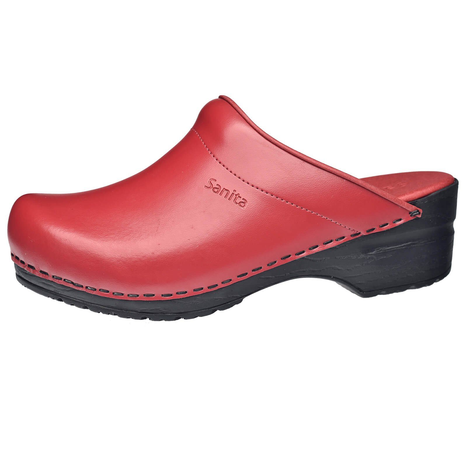 Original-Sonja Pu Open Clog Red Sandale