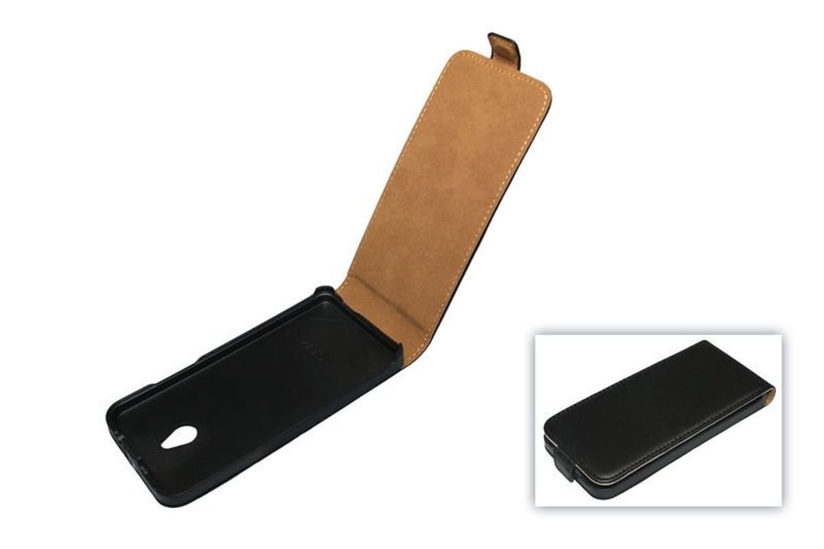 König Design Handyhülle HTC One Mini, HTC One Mini Handyhülle Backcover Schwarz