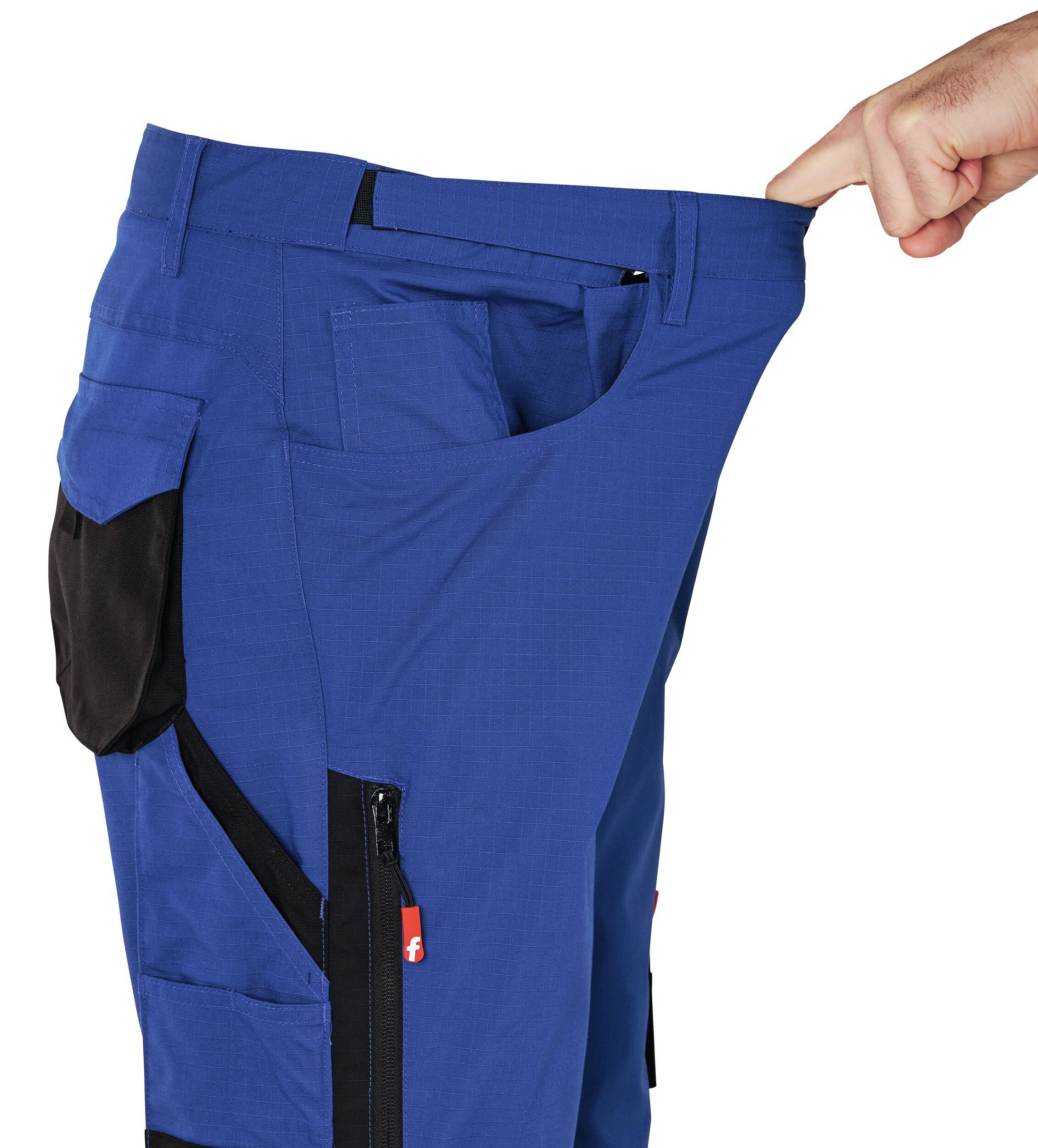 fortis Arbeitsbundhose Herren-Bundhose Performance kornblau/schwarz