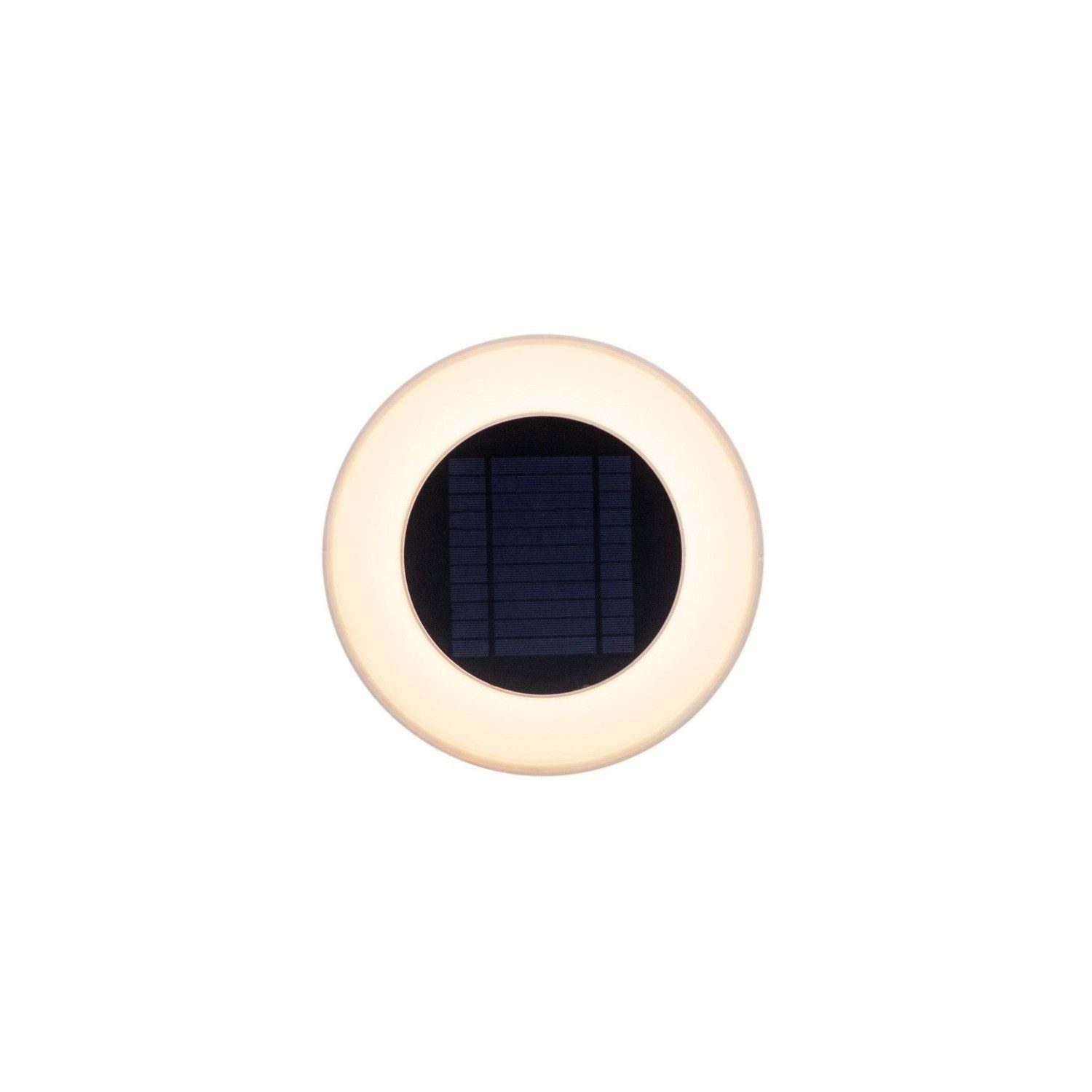 Licht-Erlebnisse Außen-Wandleuchte AKOYA, LED fest integriert, Neutralweiß, LED Solar IP65 3500 K 200 lm Ø 27 cm rund Fernbedienung