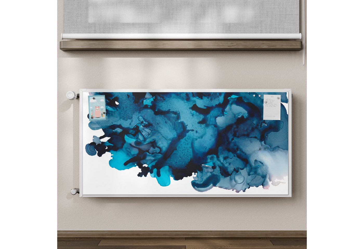 Thumbnail - DEQORI Magnetfolie 'Tanz der Tinte', beschreibbar Heizung Magnetmatte magnetisch Magnetfolie