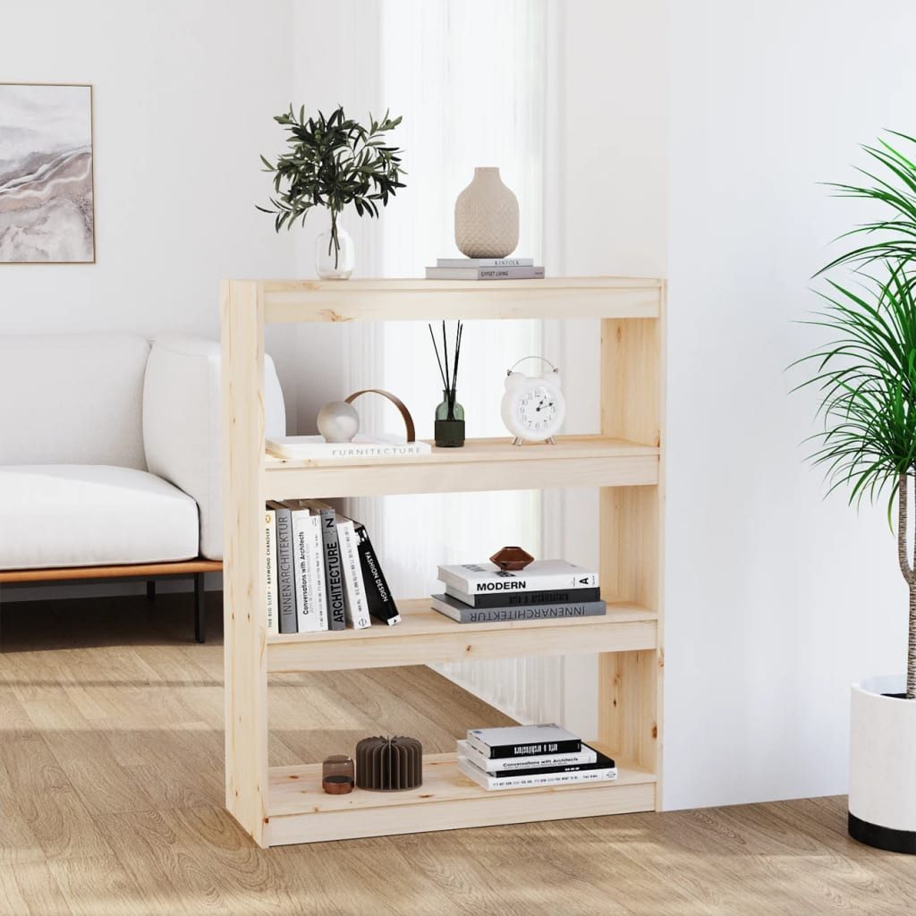 furnicato Bücherregal Bücherregal/Raumteiler 80x30x103,5 cm Massivholz günstig online kaufen