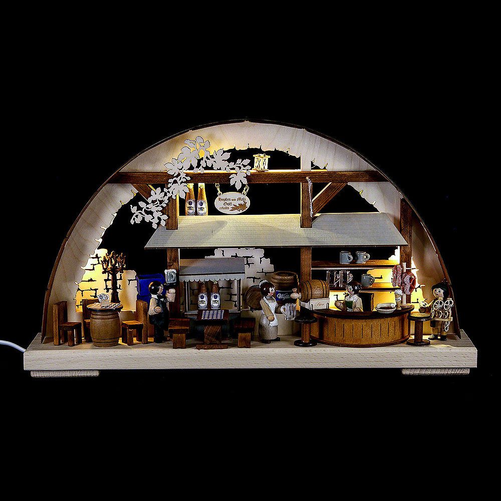 RATAGS Kunsthandwerk Schwibbogen Schwibbogen Hofbräuhaus (43x30cm) von RATAGS Holzdesign