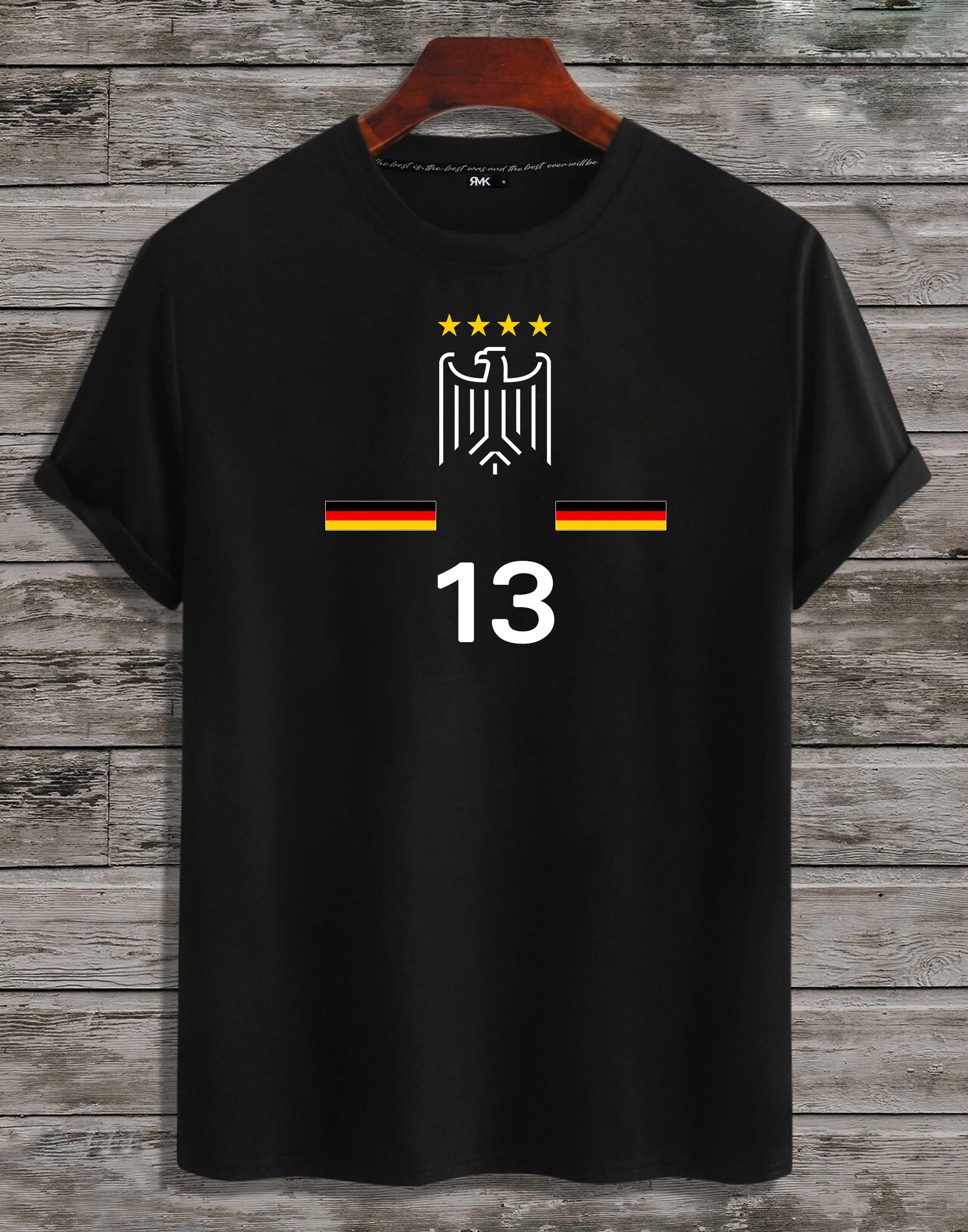 RMK T-Shirt Herren Shirt Trikot Fan Fußball Deutschland Germany EM WM aus gekämmter Baumwolle